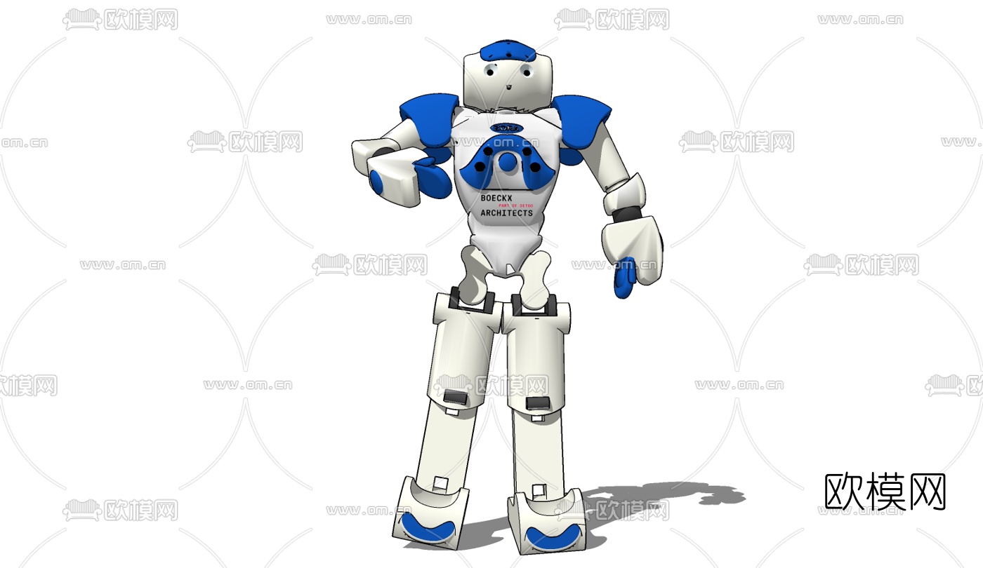 现代机器人摆件免费su模型