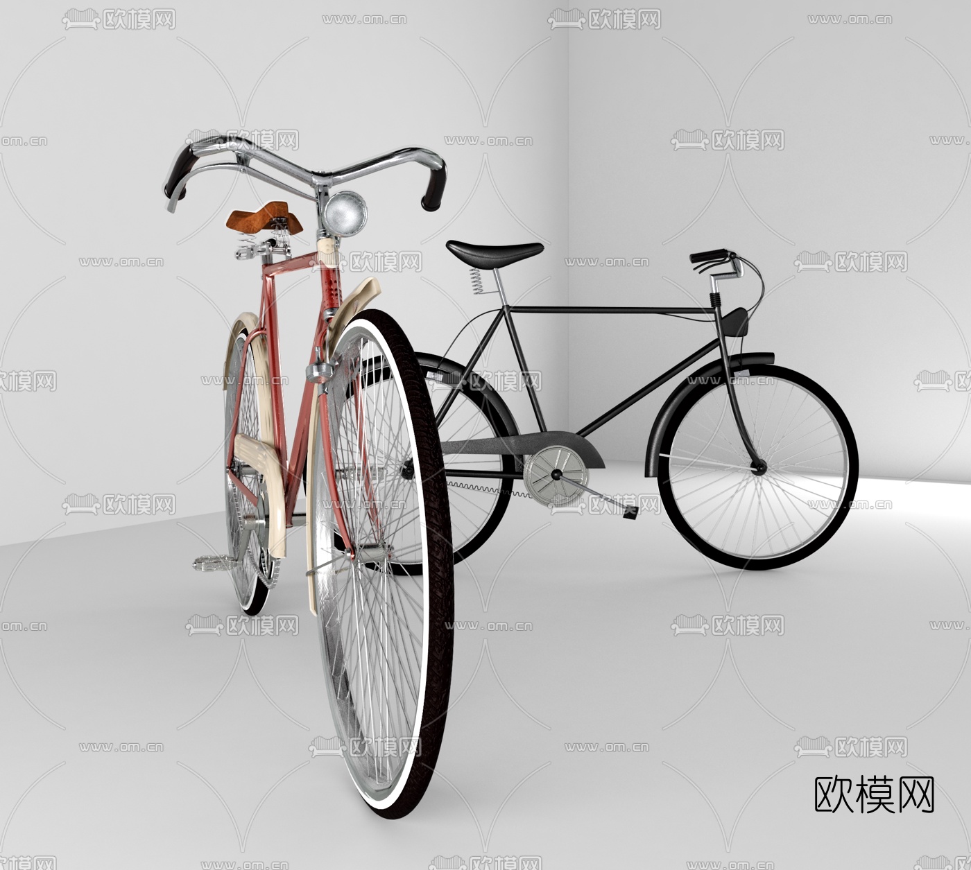 现代自行车3d模型