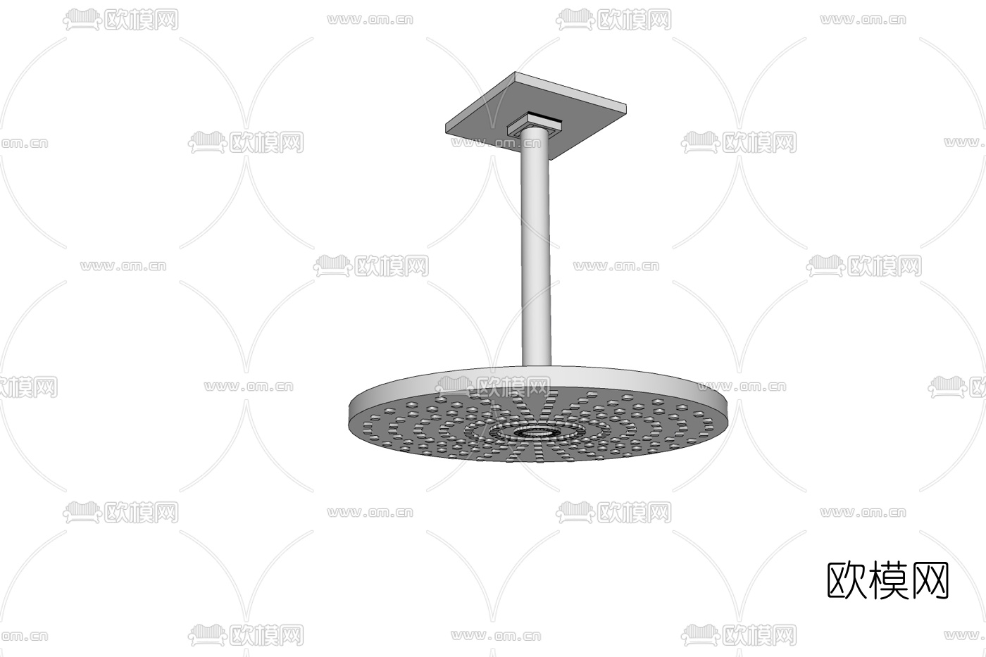 现代淋浴花洒免费su模型下载