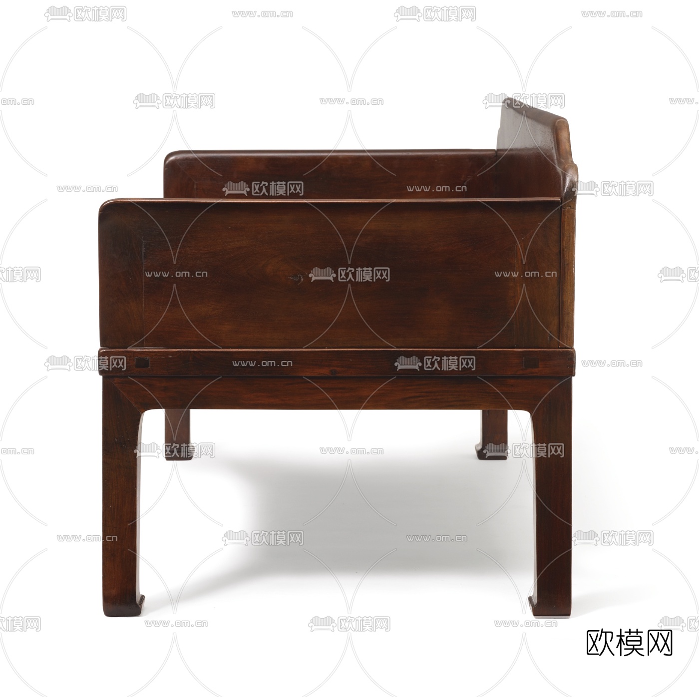 中式实木罗汉床3d模型