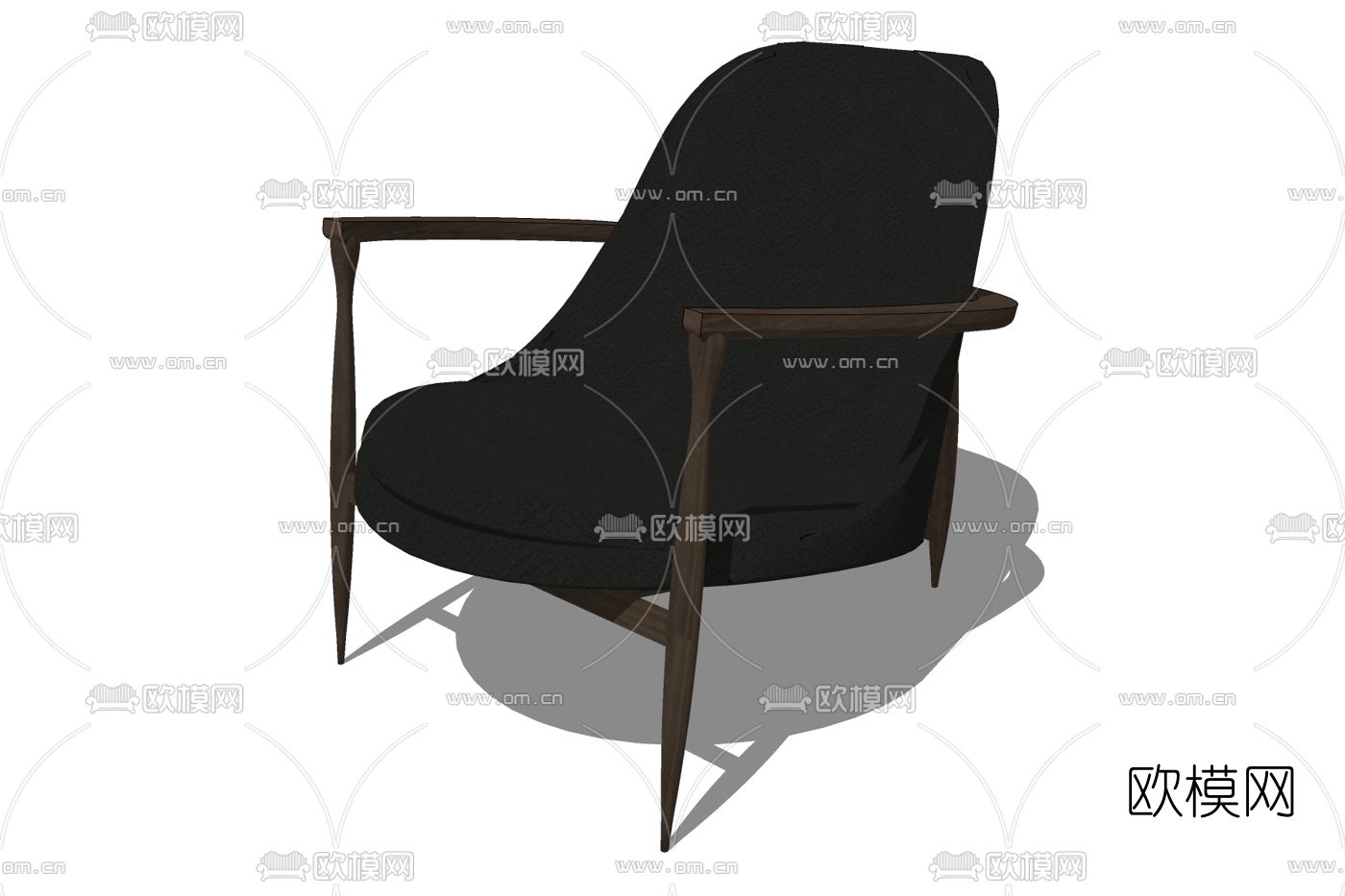 现代休闲沙发免费su模型下载