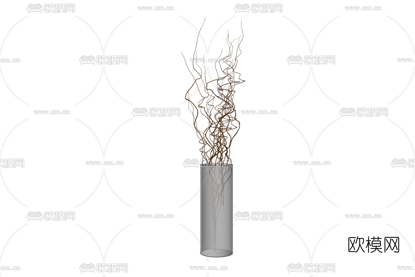 现代花瓶干支免费su模型下载