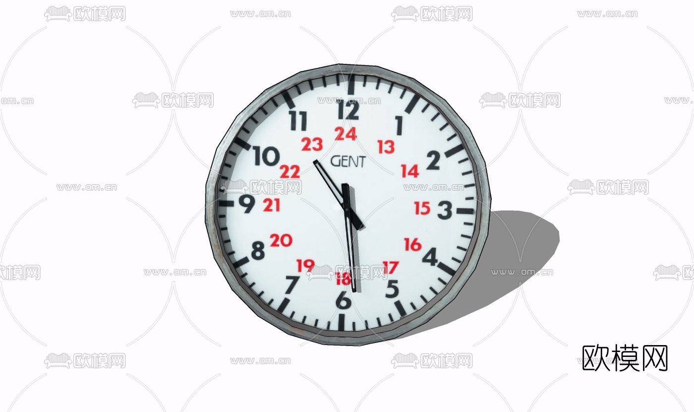现代挂钟免费su模型下载