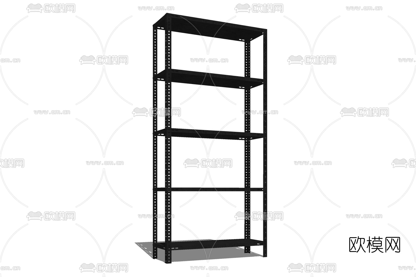 工业风装饰柜免费su模型下载