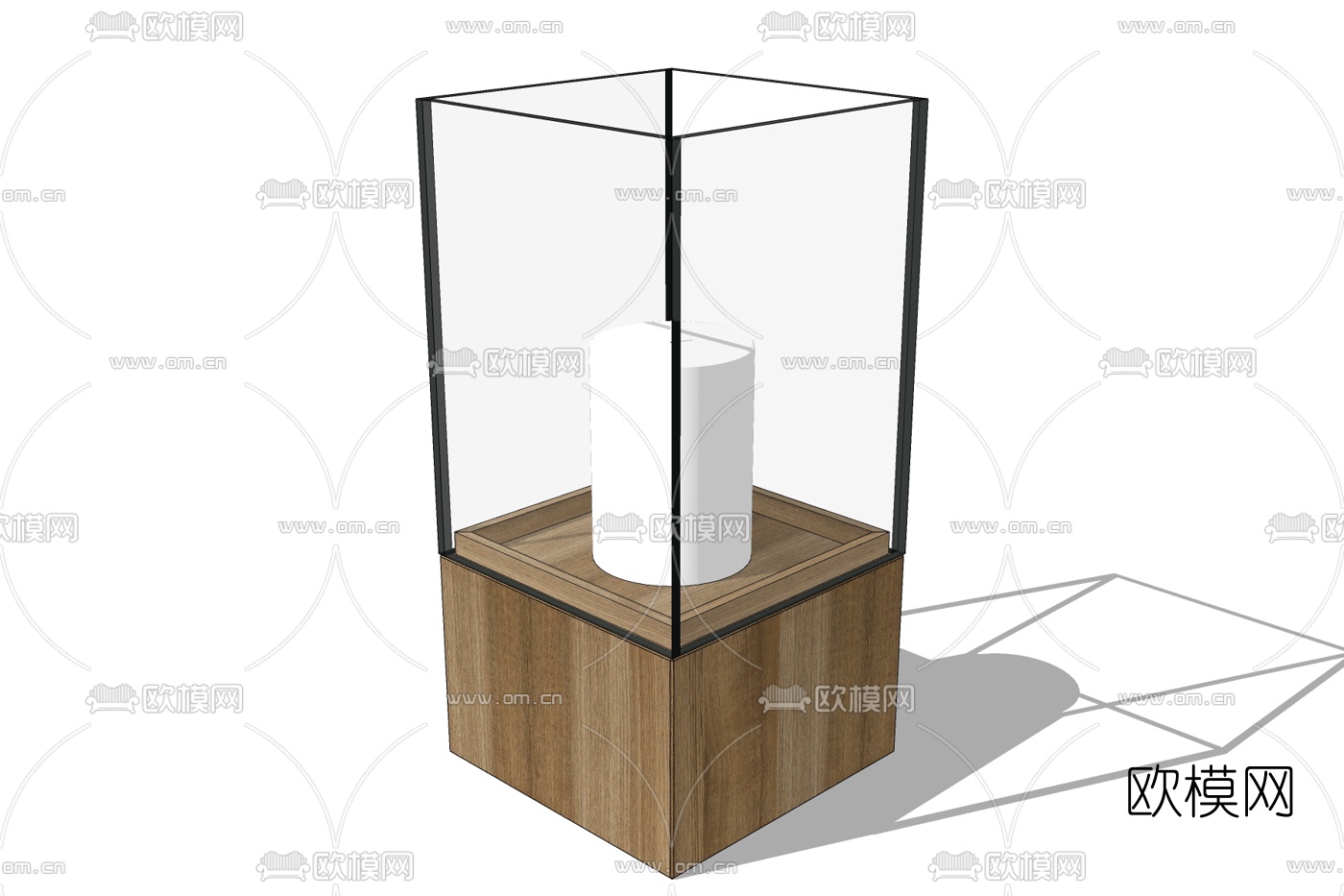 现代烛台灯免费su模型下载