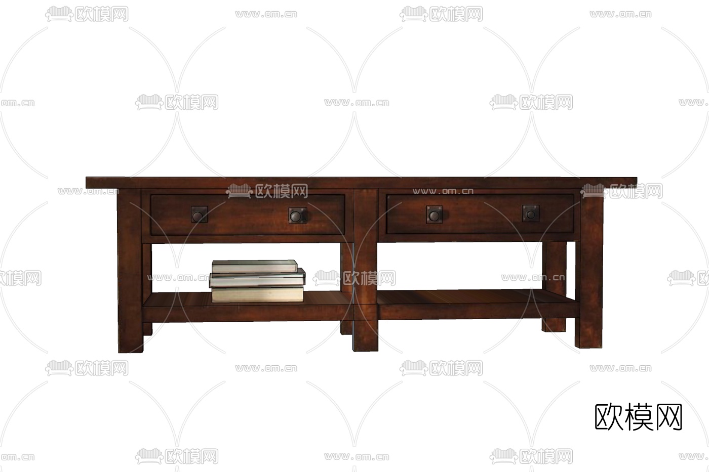 现代实木端景台免费su模型下载