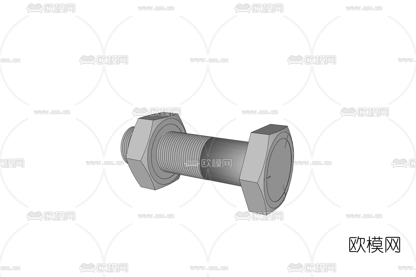 现代螺丝钉免费su模型下载