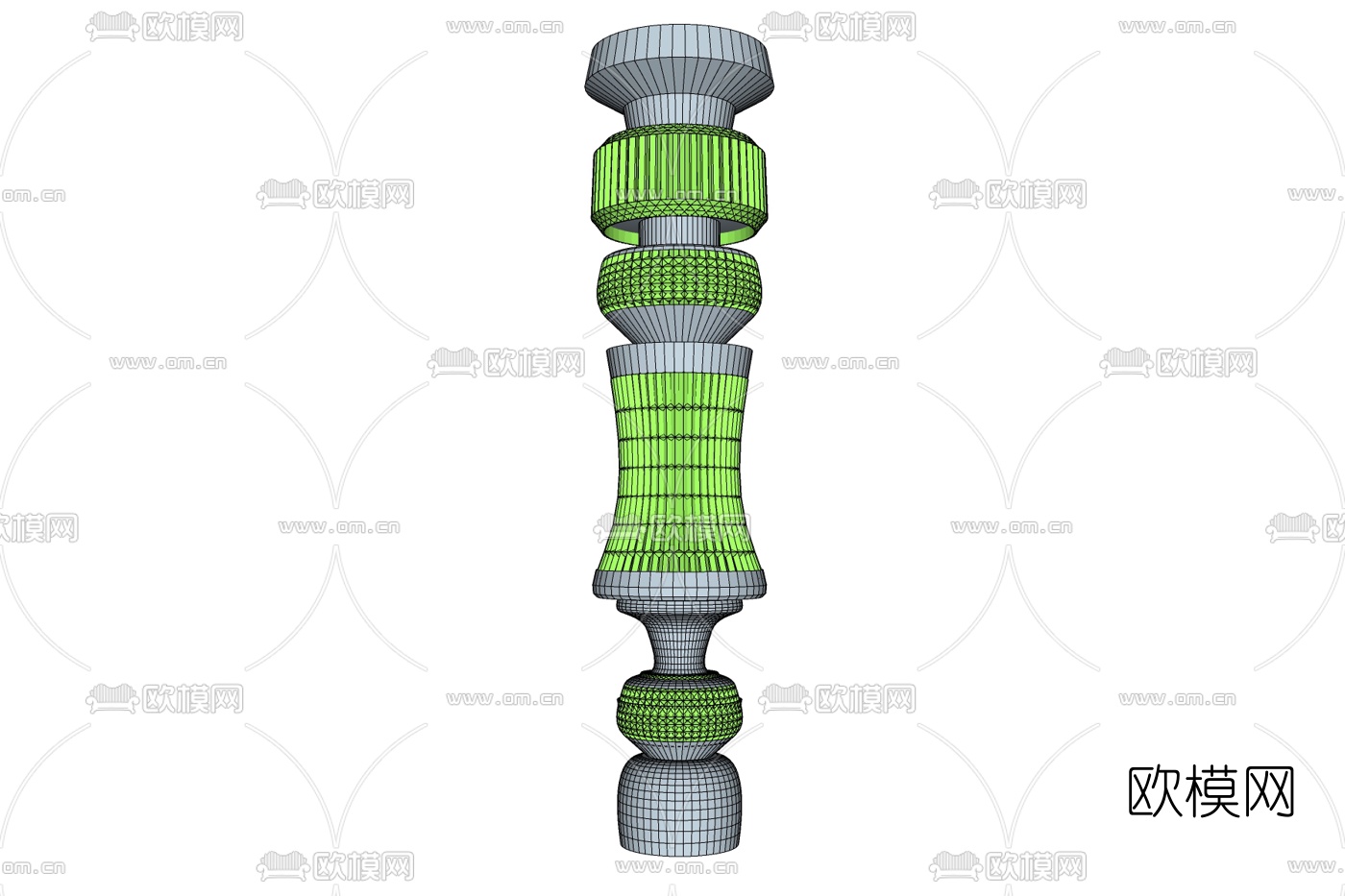 欧式石柱免费su模型下载