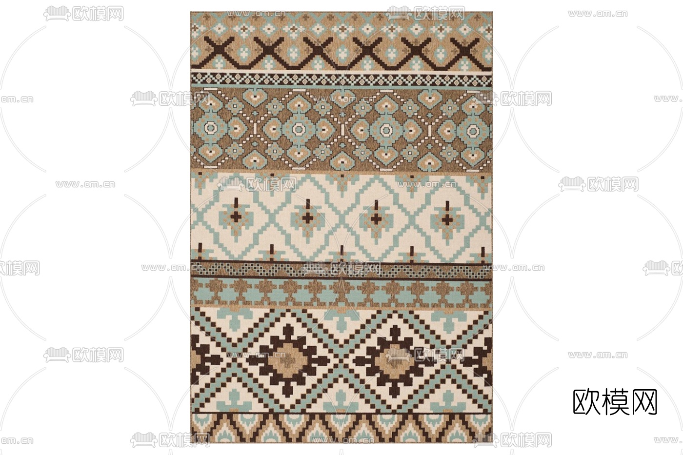 简欧地毯免费su模型下载