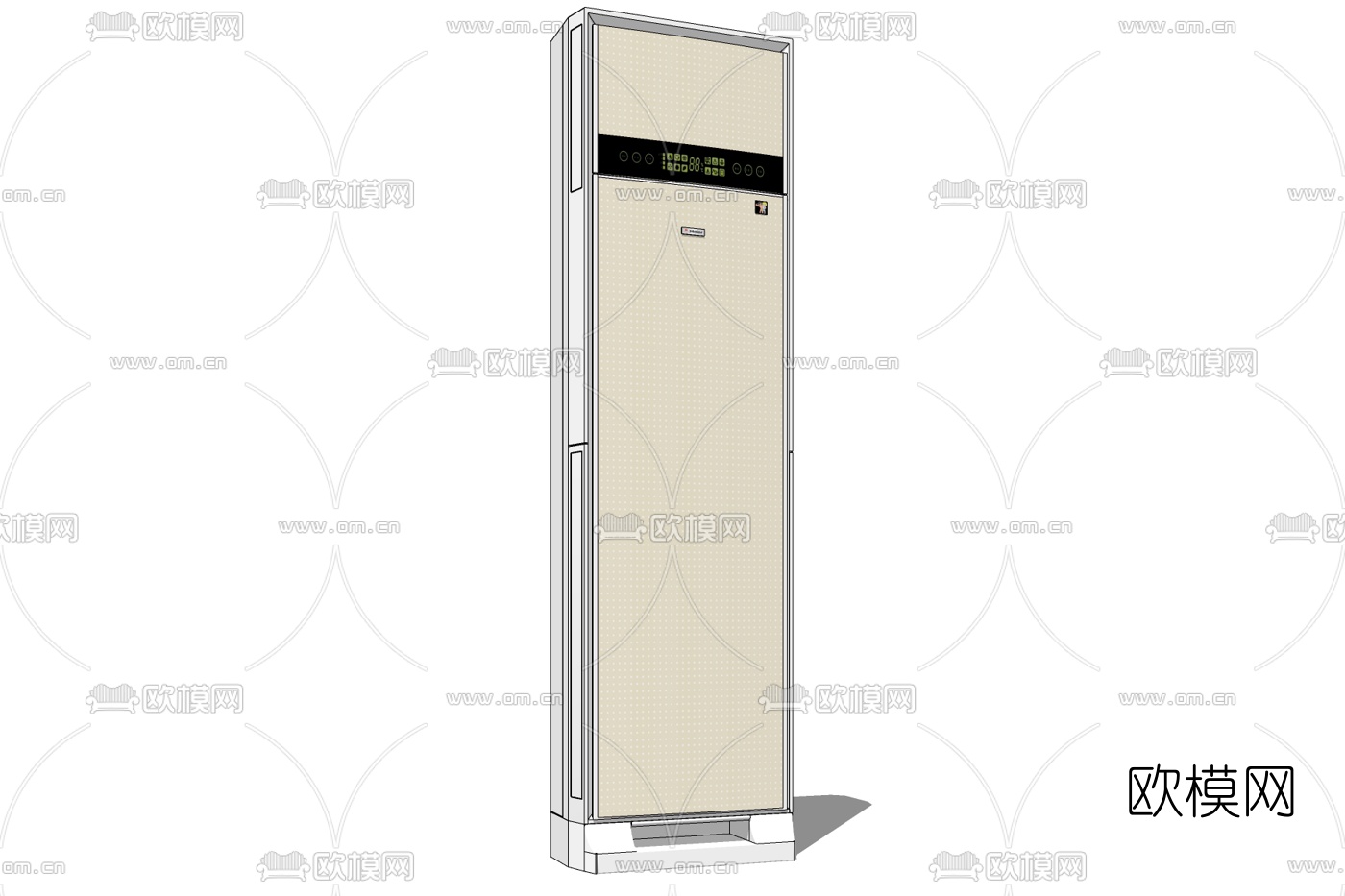 现代立式空调免费su模型下载