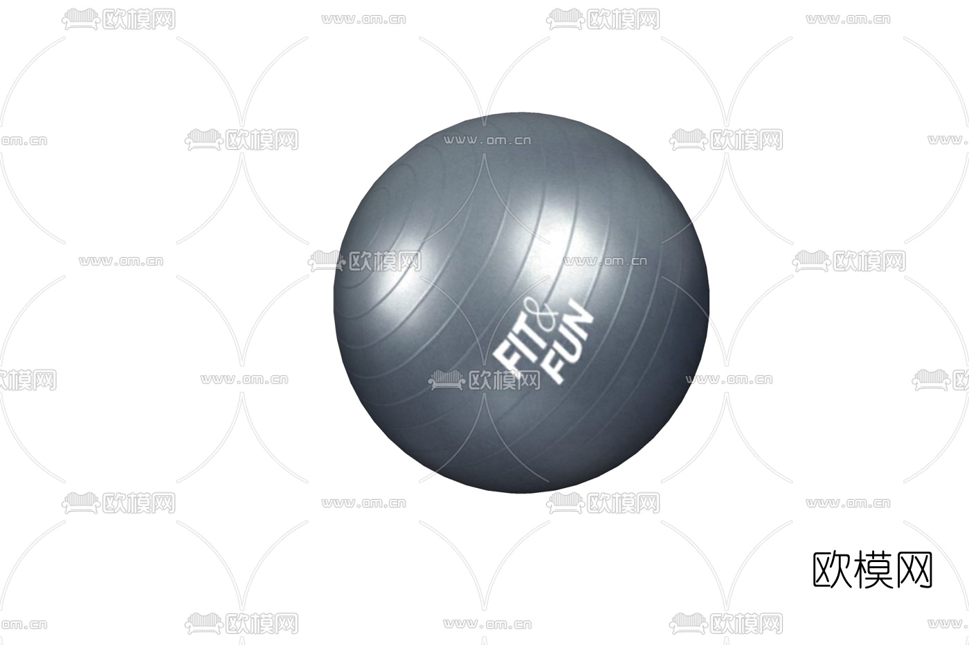 现代健身球免费su模型下载