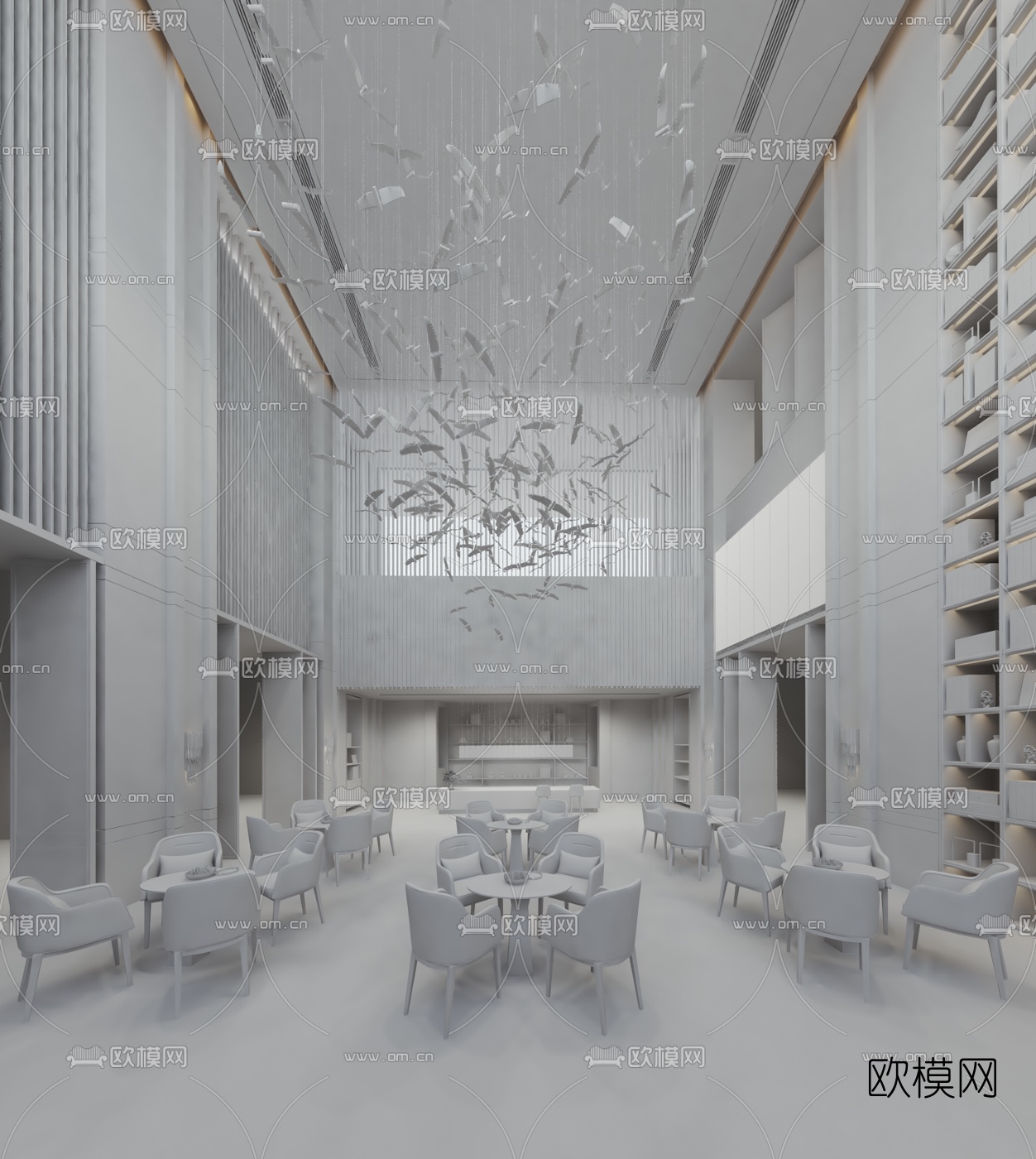 矩阵纵横设计 北大资源·颐和翡翠府销售中心3d模型