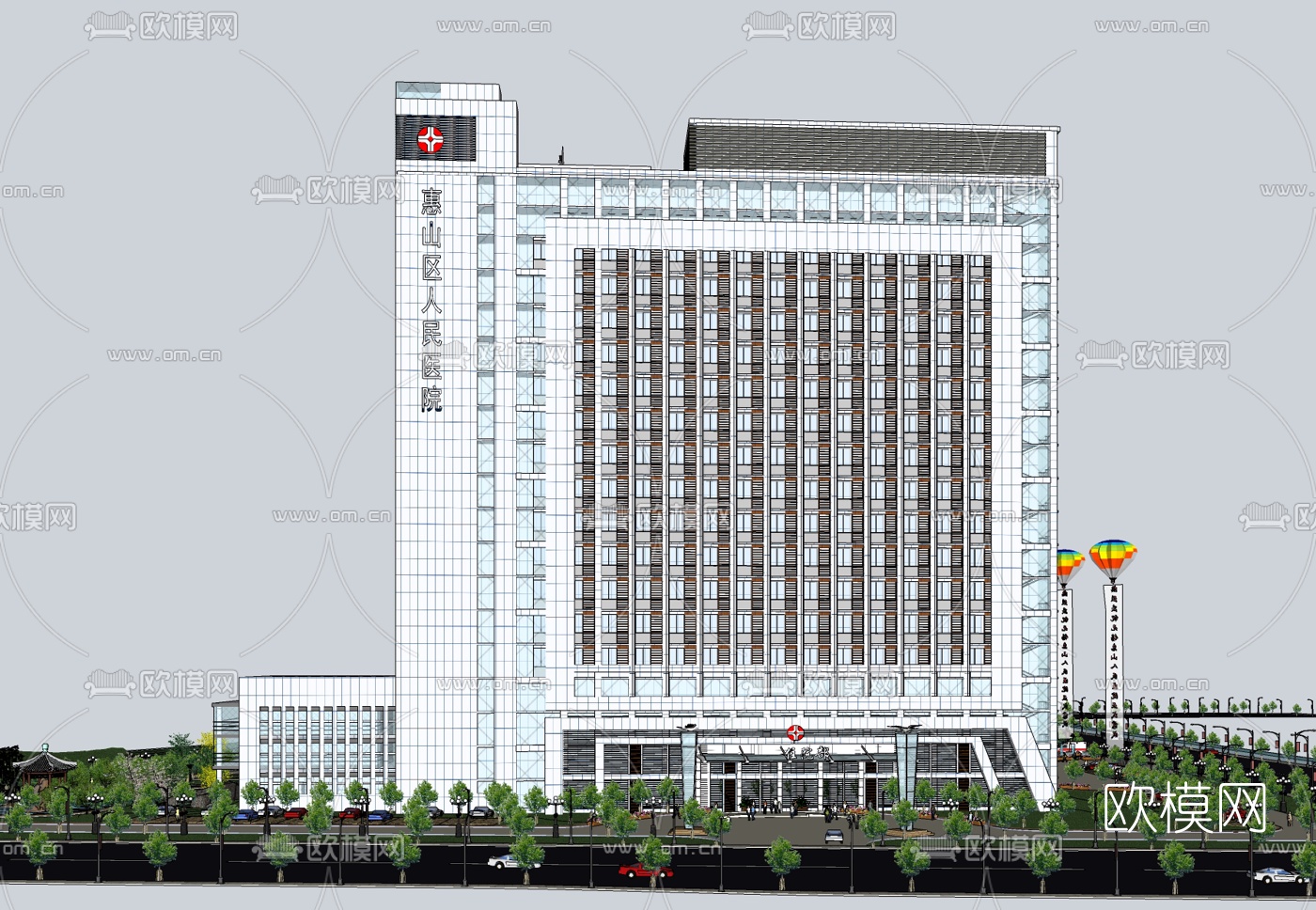 现代医院免费su模型