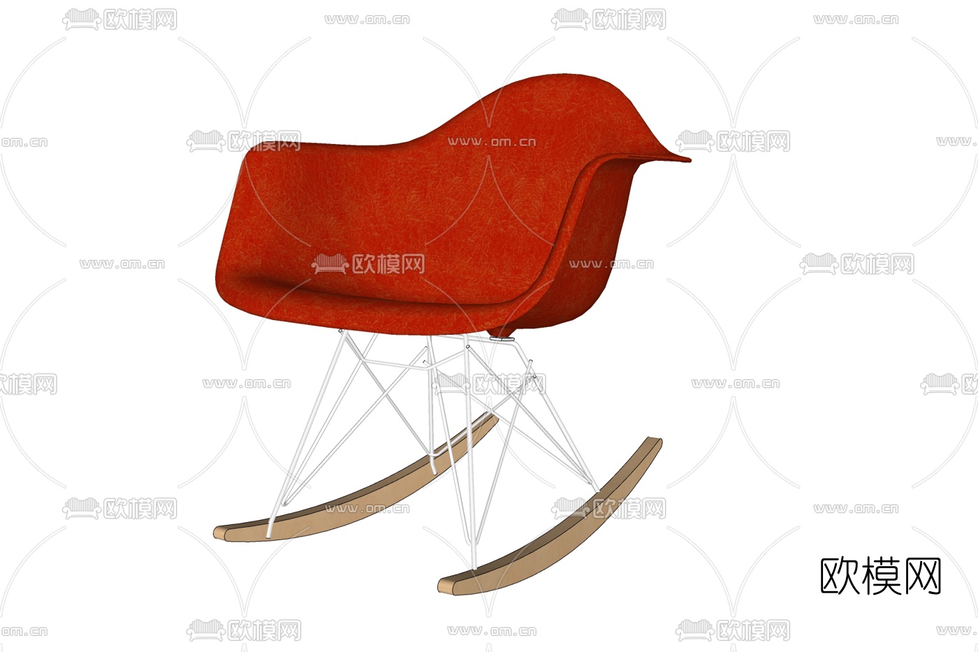 现代布艺办公椅免费su模型下载