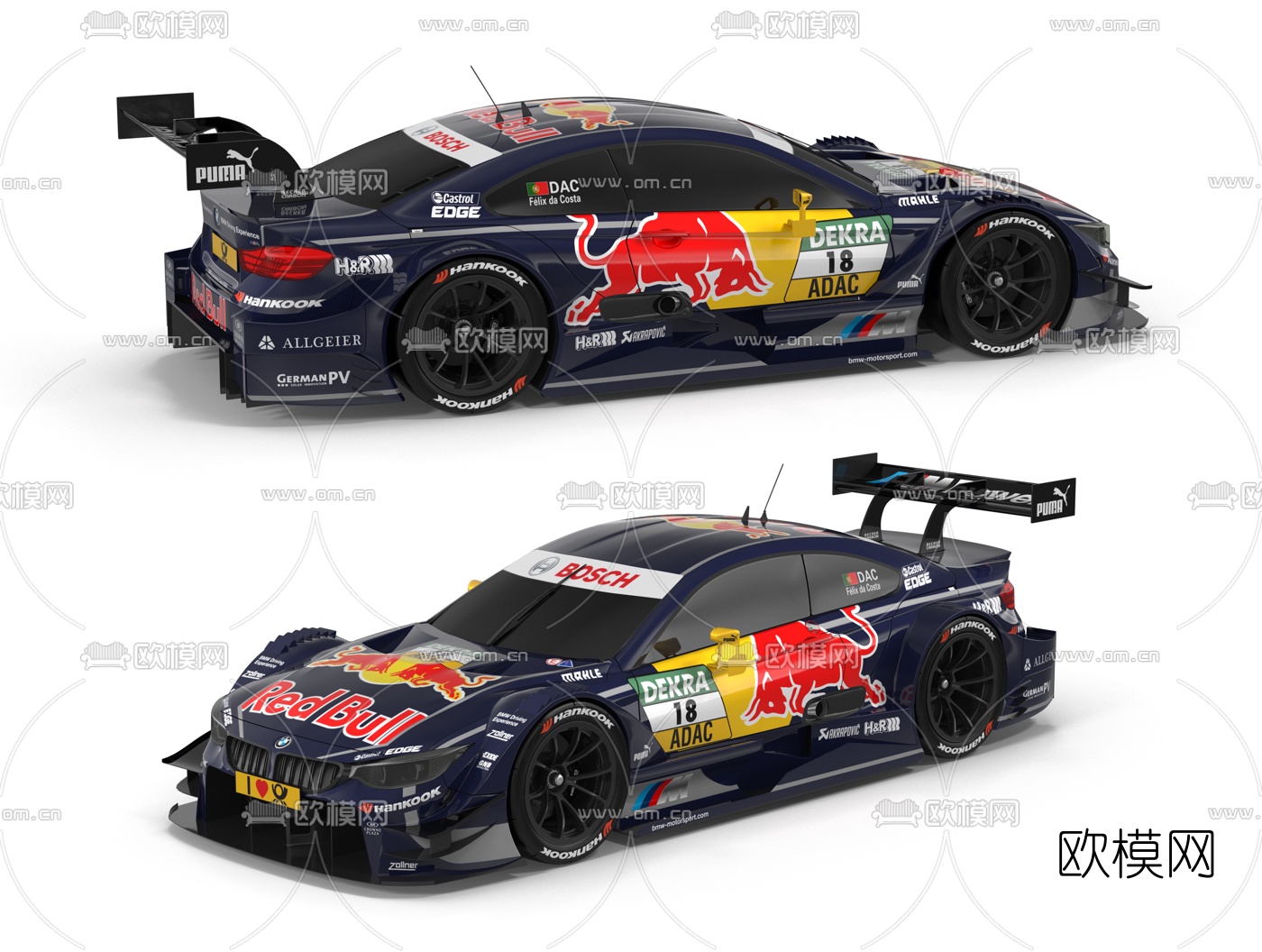 现代宝马赛车跑车3d模型下载