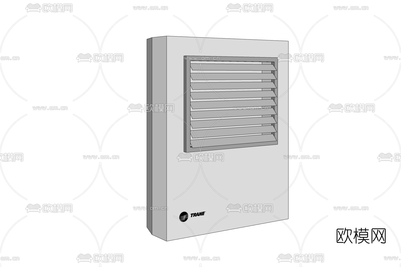 现代暖风机免费su模型下载
