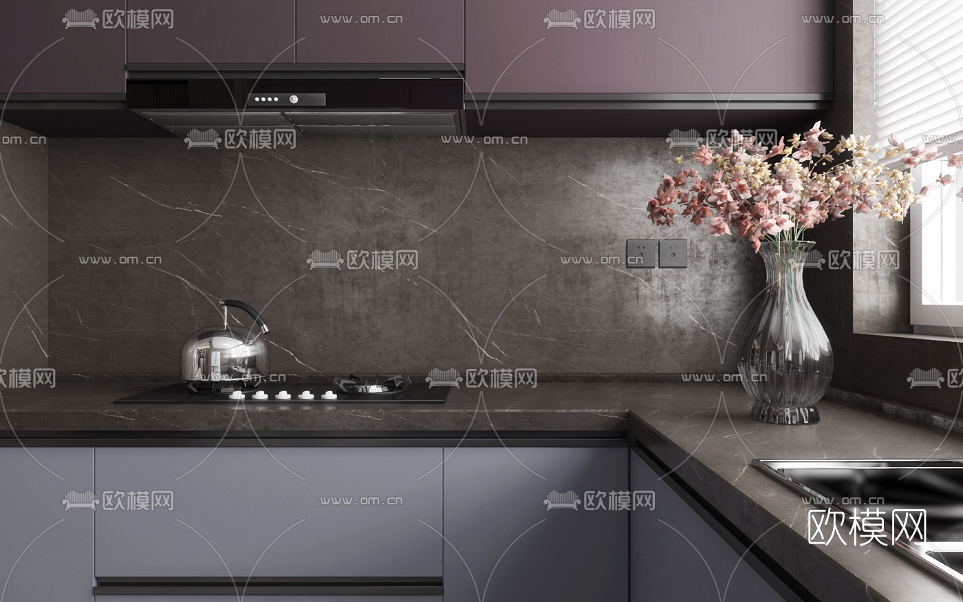 后现代时尚客厅餐厅3d模型