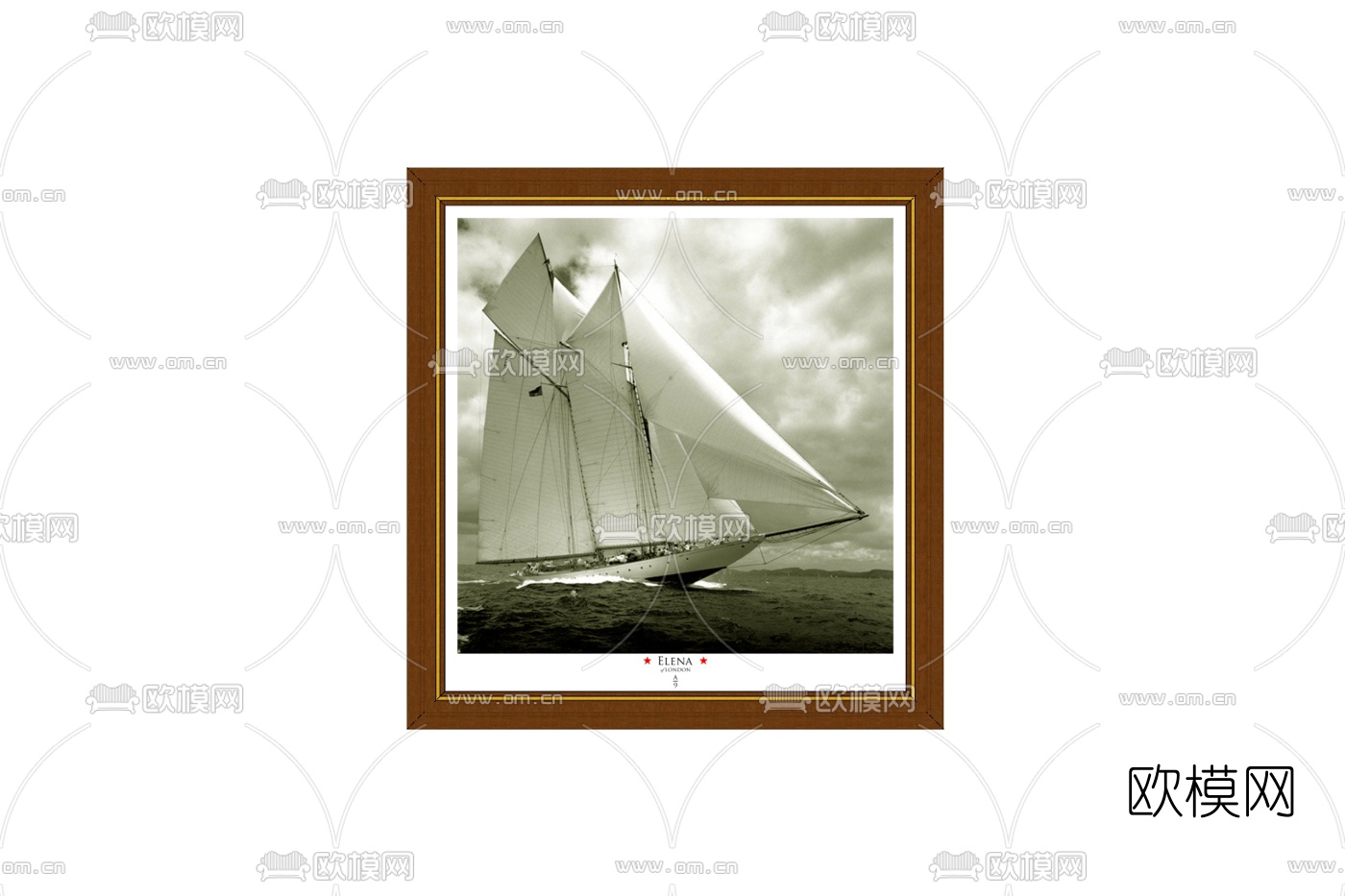 现代装饰画免费su模型下载