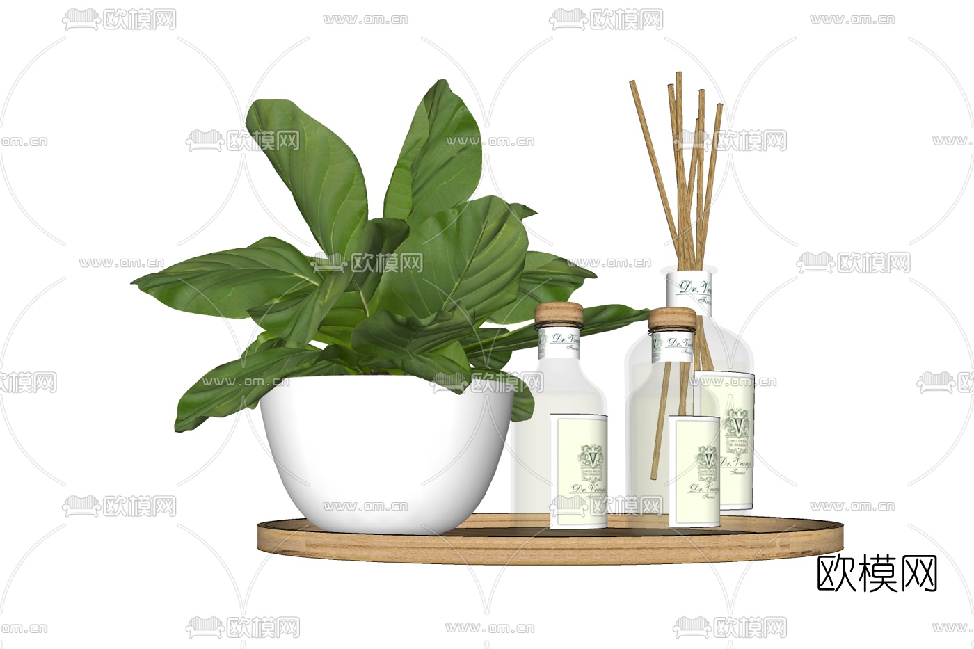 现代花瓶盆栽摆件免费su模型下载