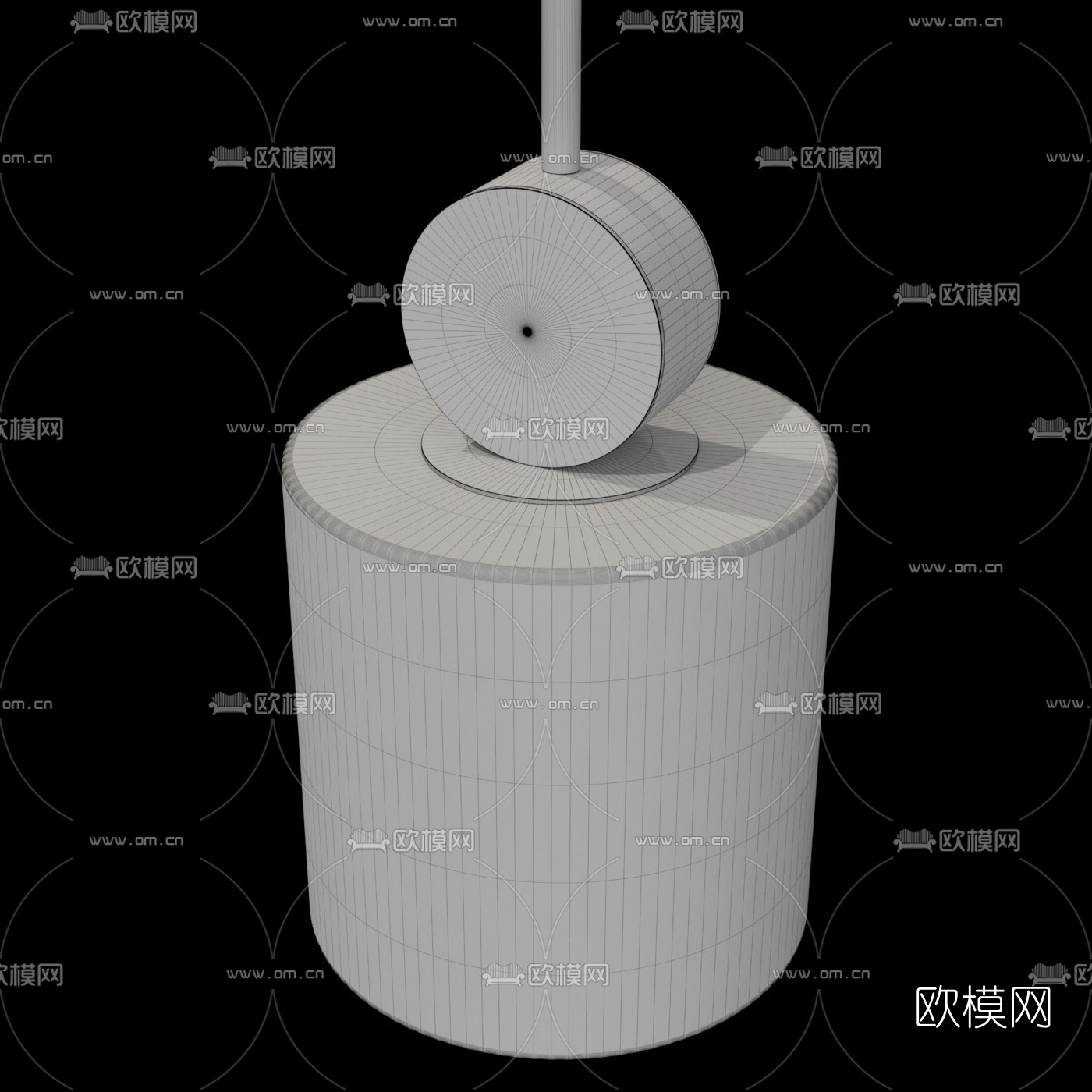 现代金属小吊灯3d模型