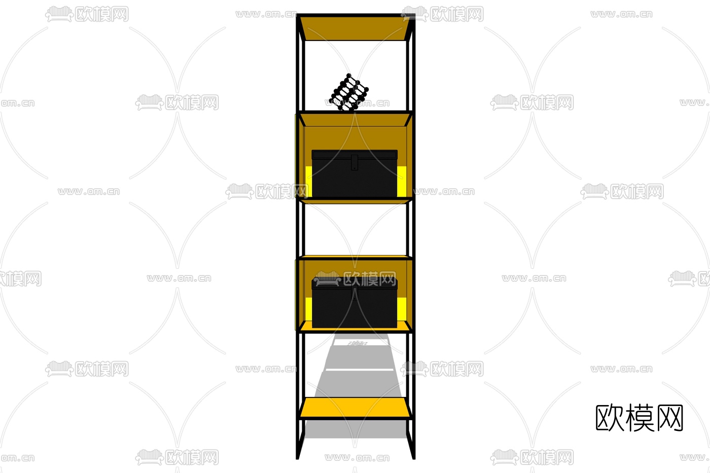 现代装饰柜免费su模型