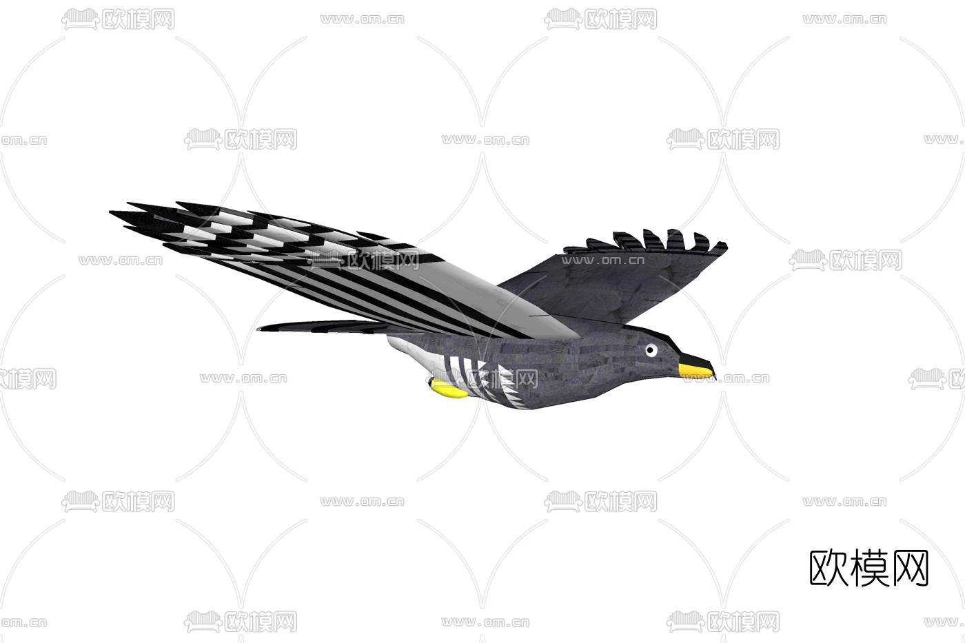 现代小鸟免费su模型下载