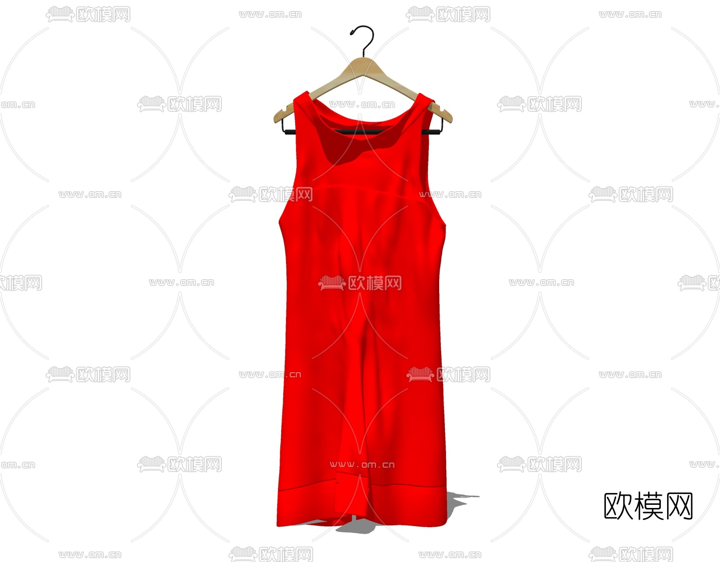现代服饰免费su模型