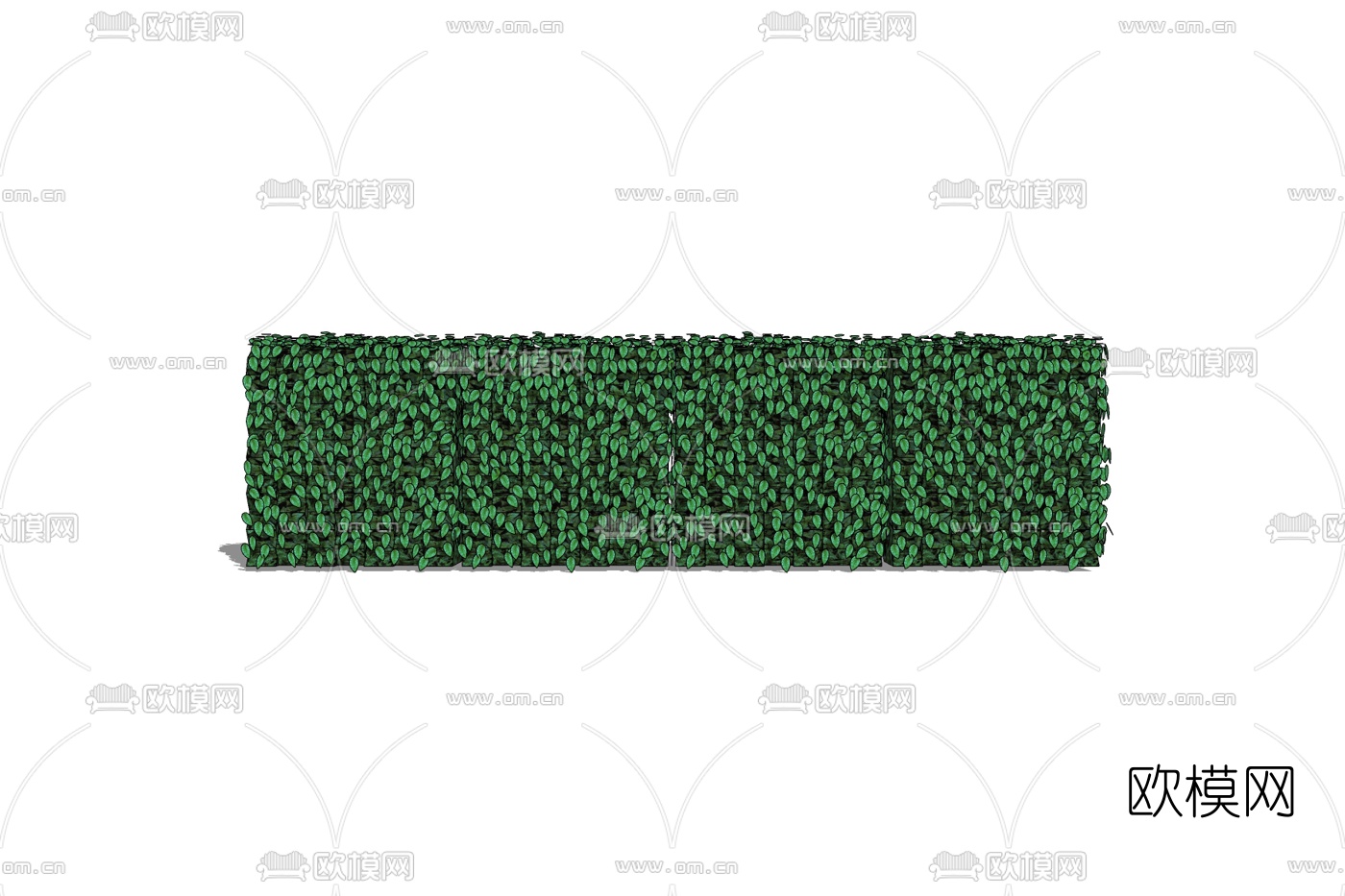 现代植物墙免费su模型下载