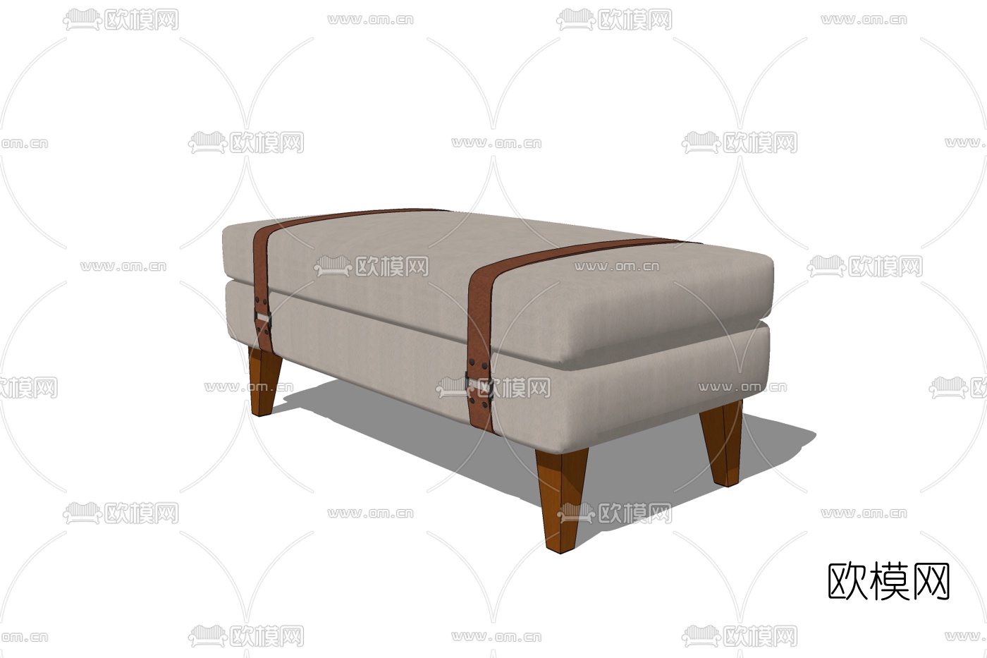 现代沙发脚踏免费su模型下载