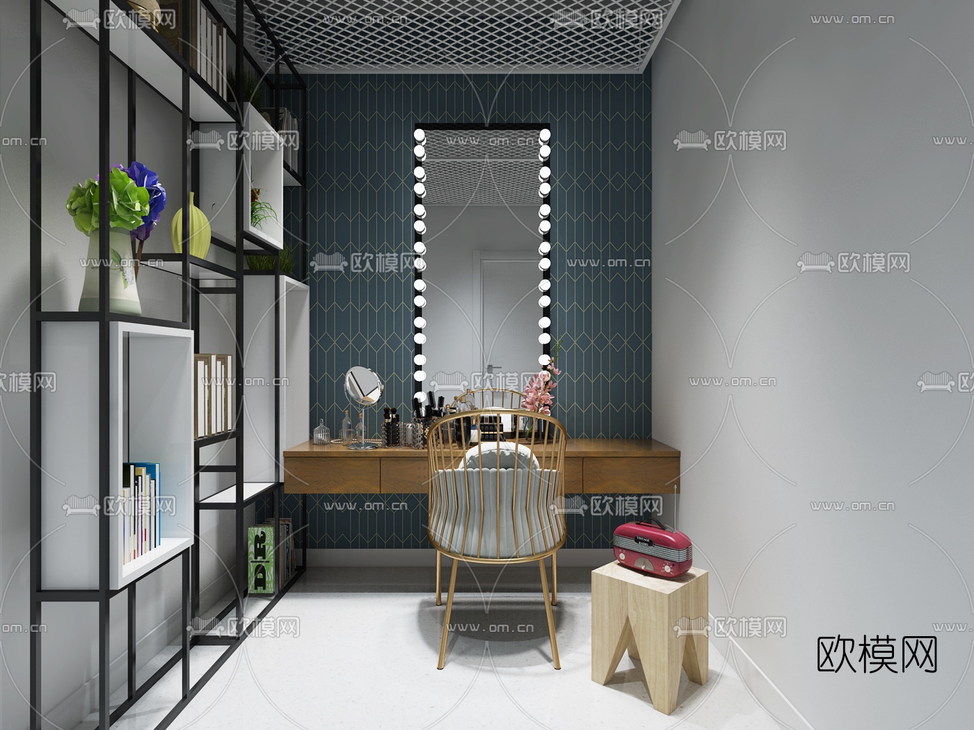 现代婚纱摄影工作室3d模型下载（渲染图6）