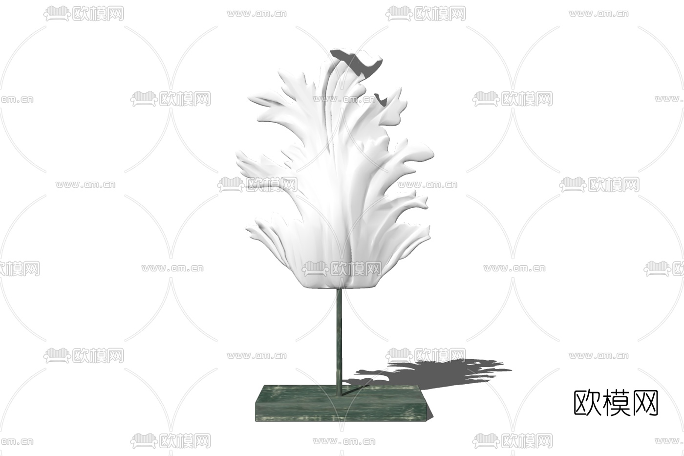 新中式金属摆件免费su模型下载