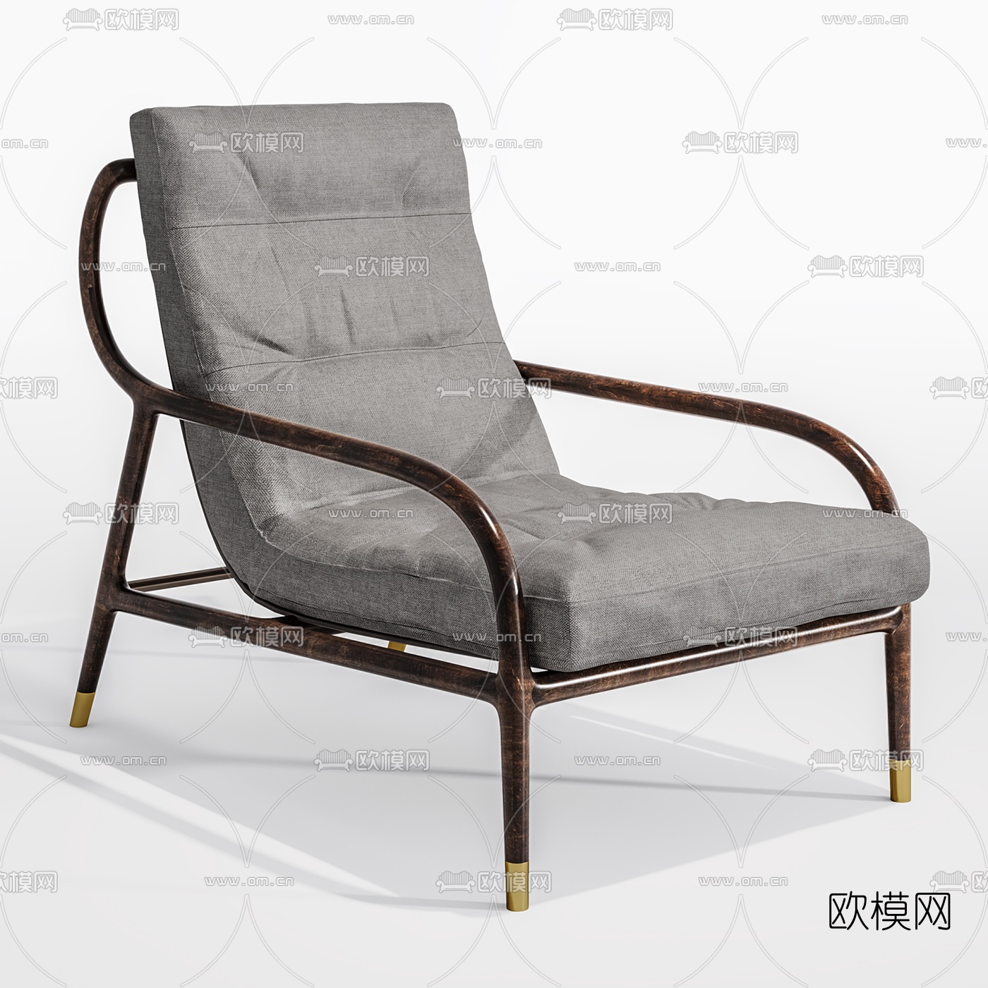 现代布艺休闲椅3d模型