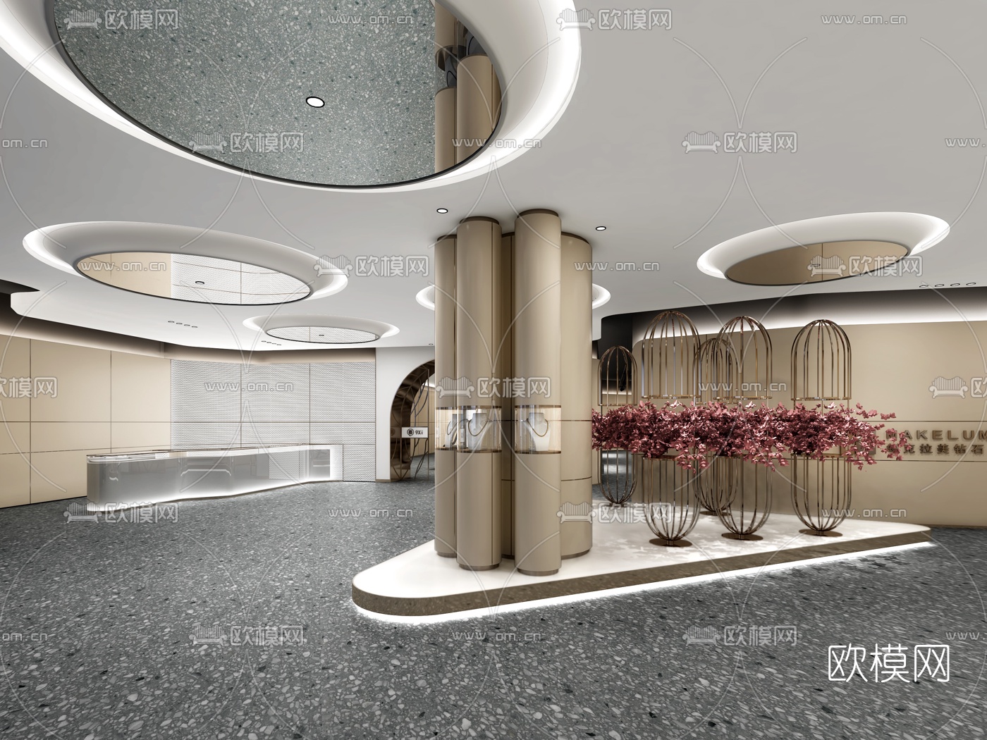 现代珠宝专卖店3d模型