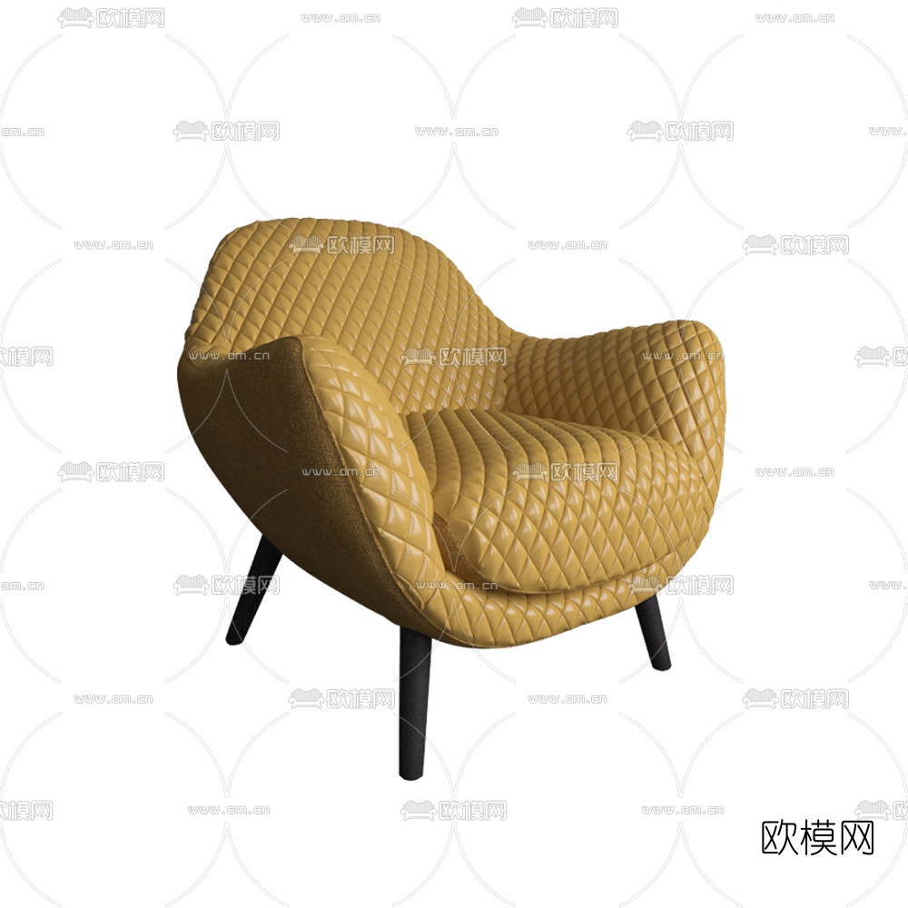 现代简约沙发椅3d模型