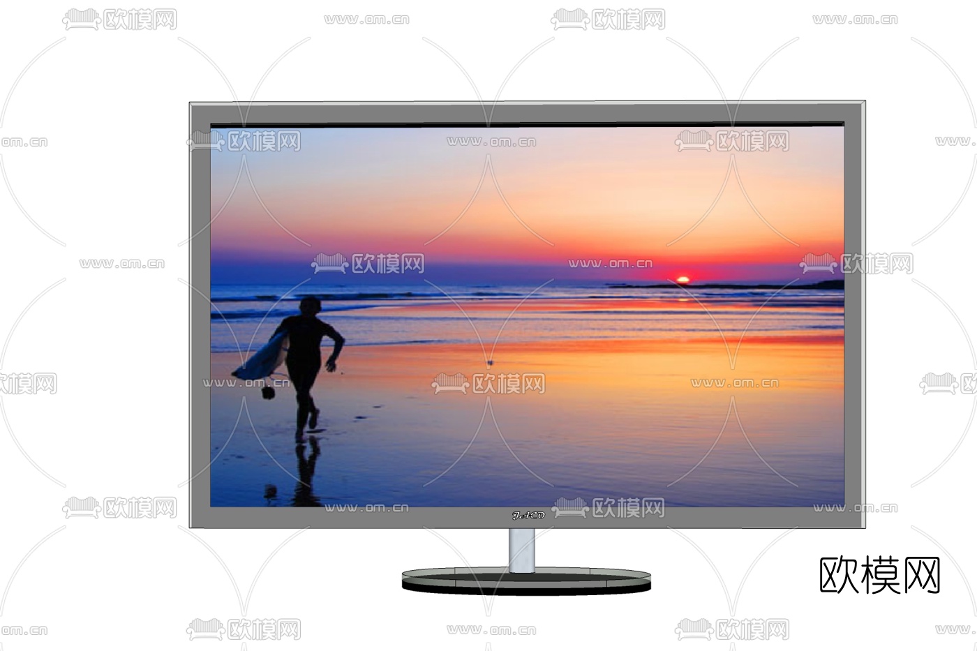 现代电视机免费su模型下载