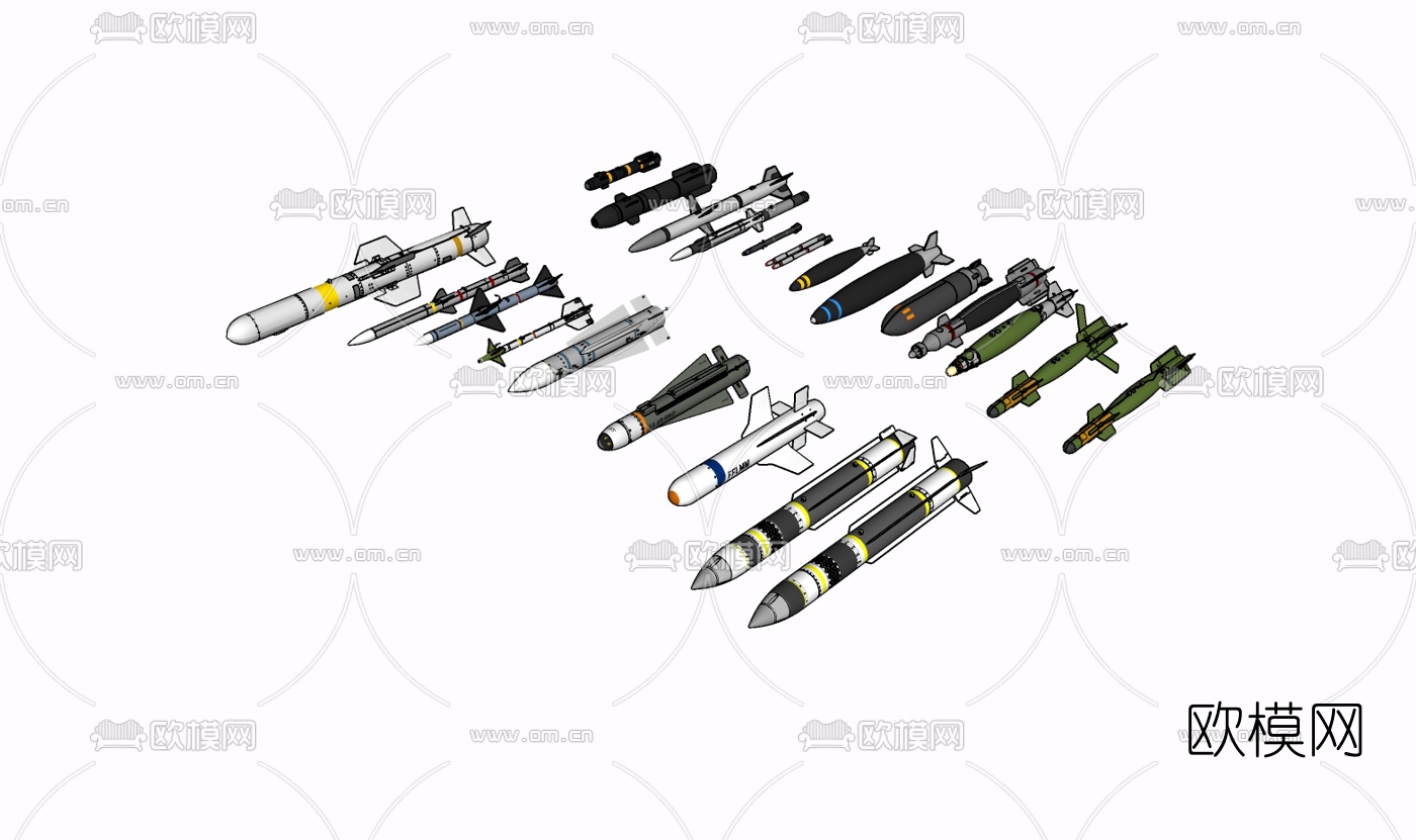 现代导弹免费su模型下载