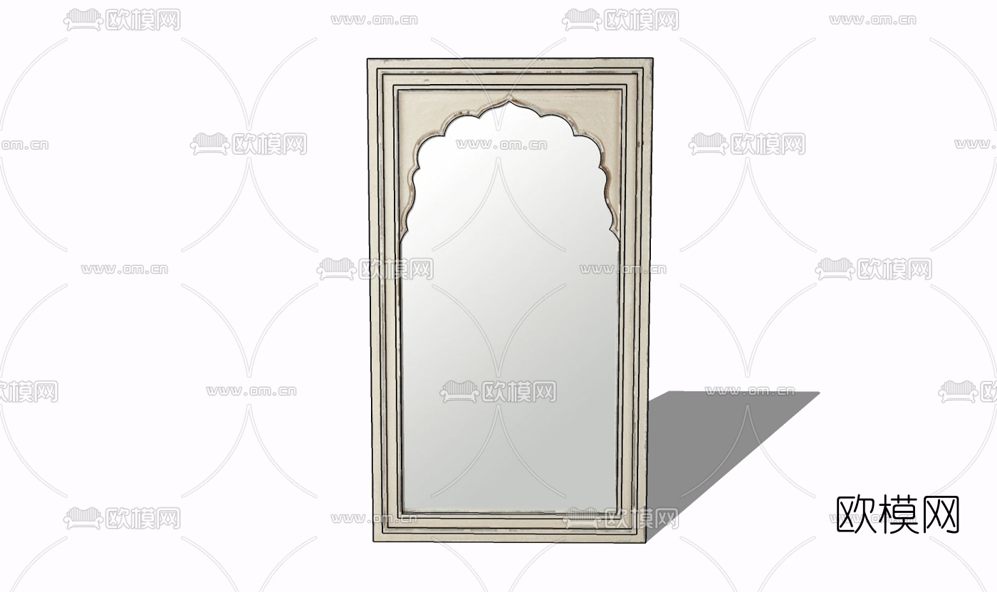 现代镜子免费su模型下载