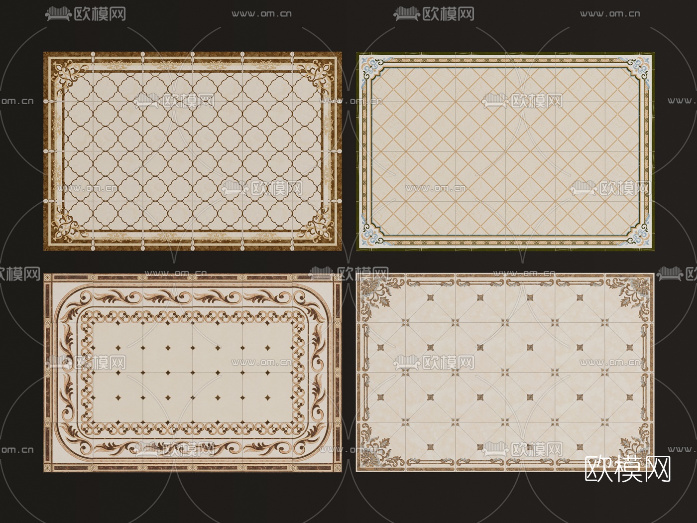 欧式石材拼花组合3d明星下载