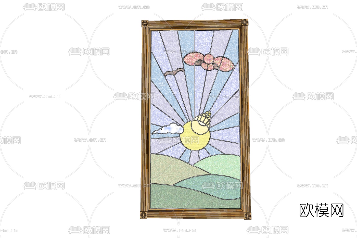 简欧装饰画免费su模型下载