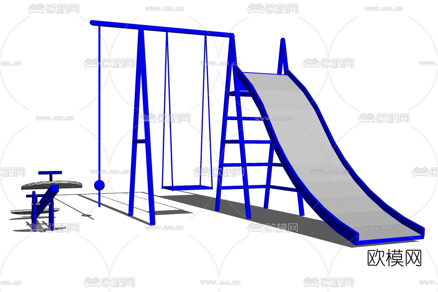现代儿童娱乐设备免费su模型下载