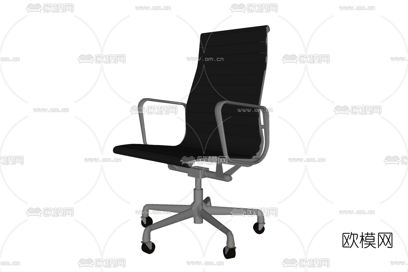 现代布艺办公椅免费su模型下载