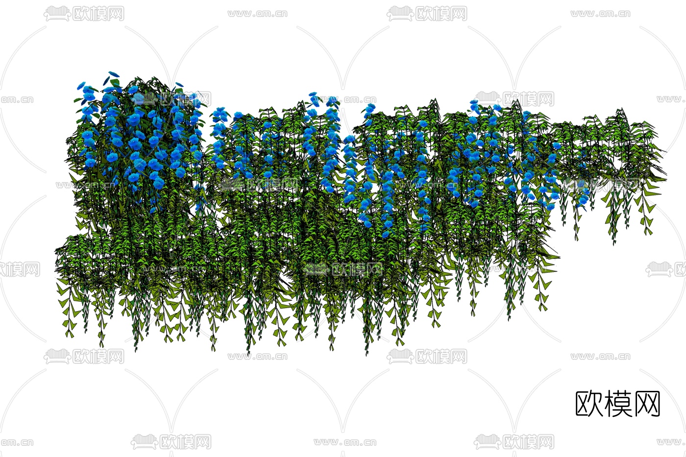 现代绿植藤蔓免费su模型下载