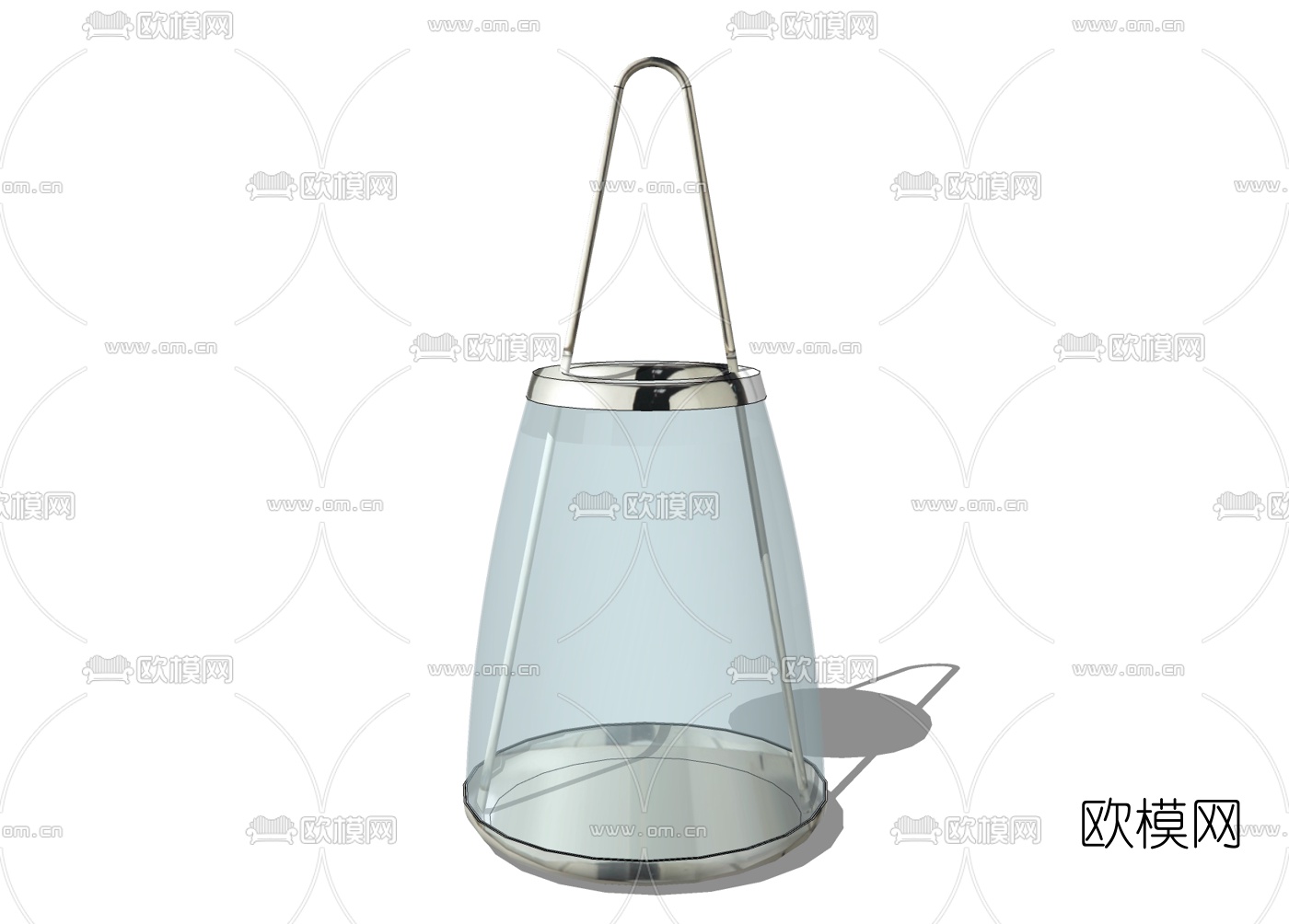 现代烛台灯免费su模型