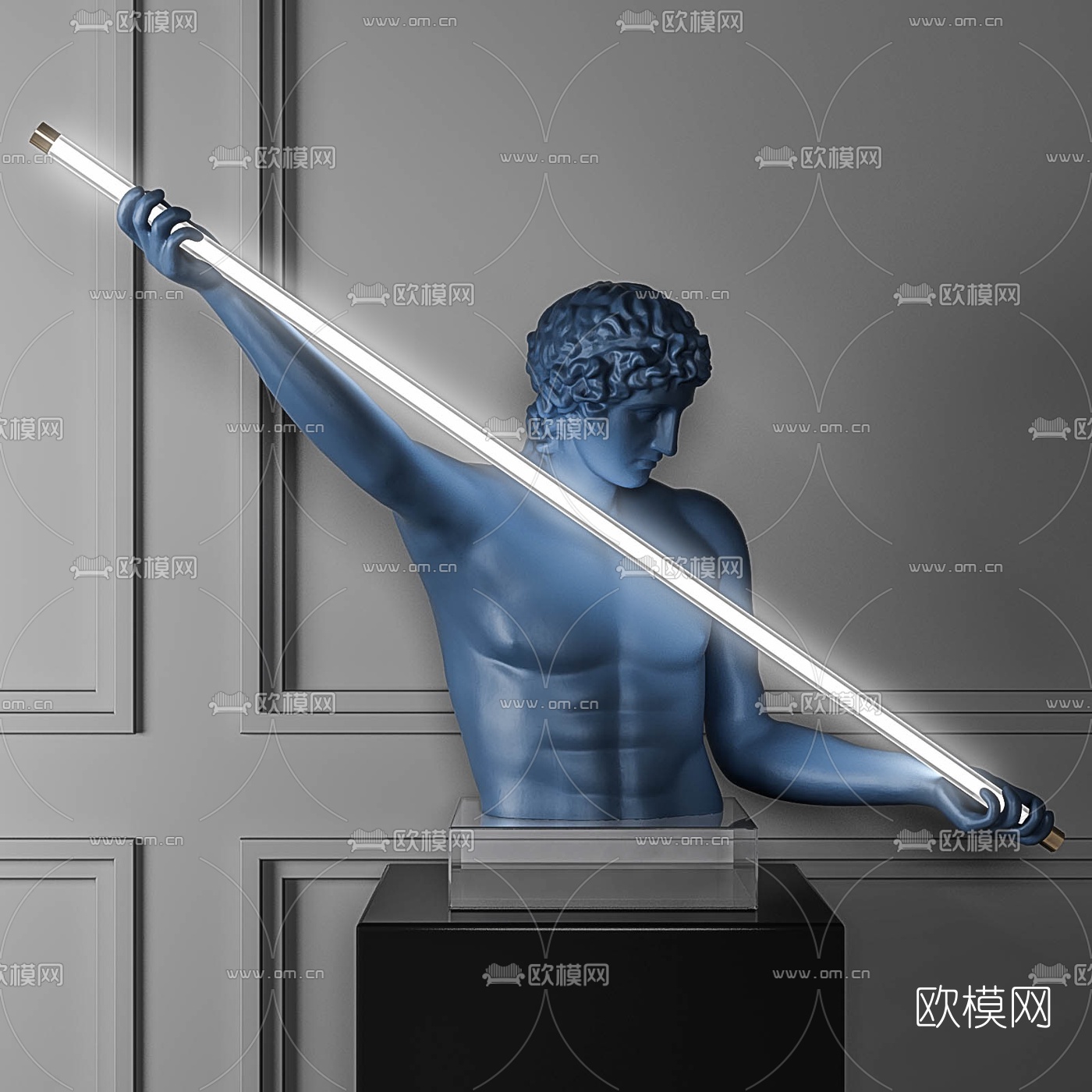 欧式人物石膏雕塑3d模型