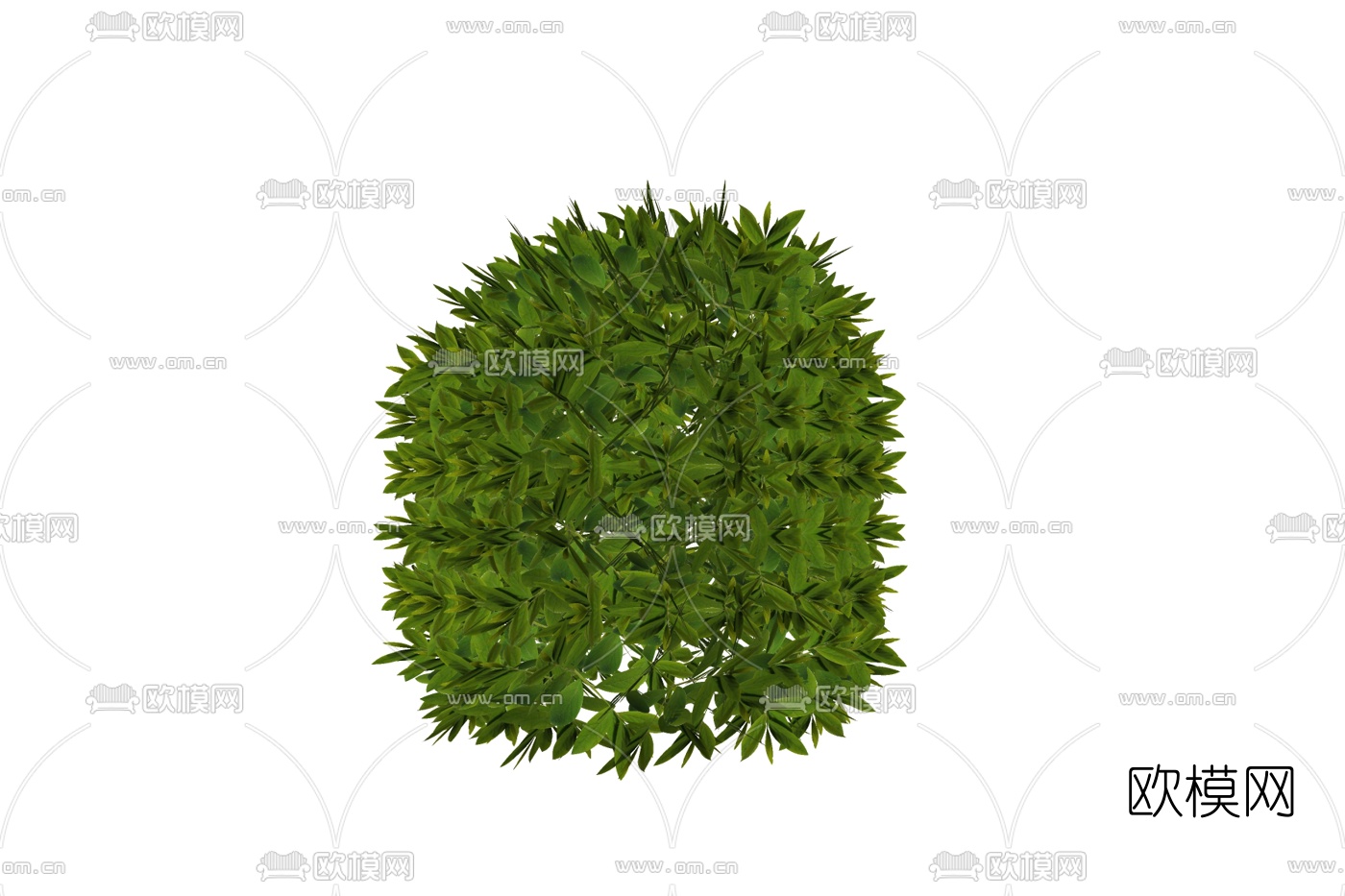 现代灌木丛免费su模型下载