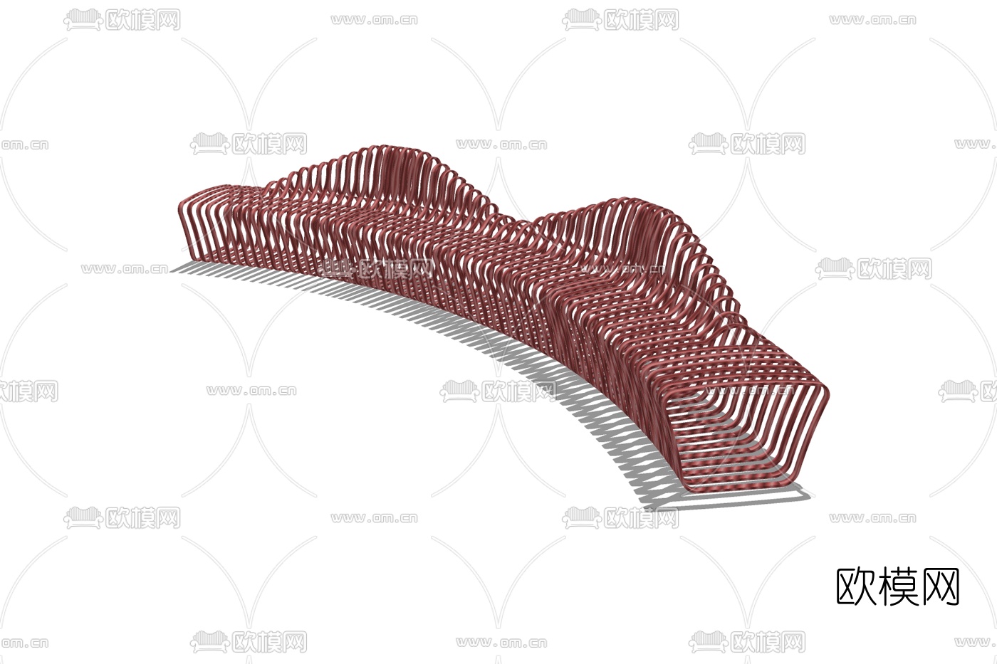 现代公用椅免费su模型下载