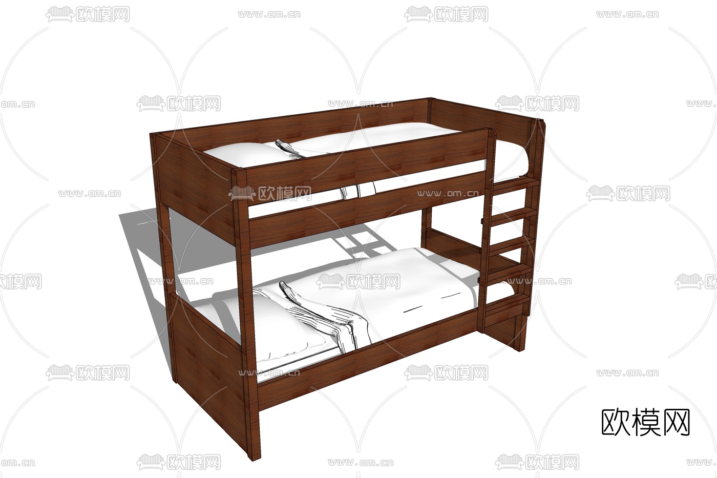 北欧儿童床免费su模型下载