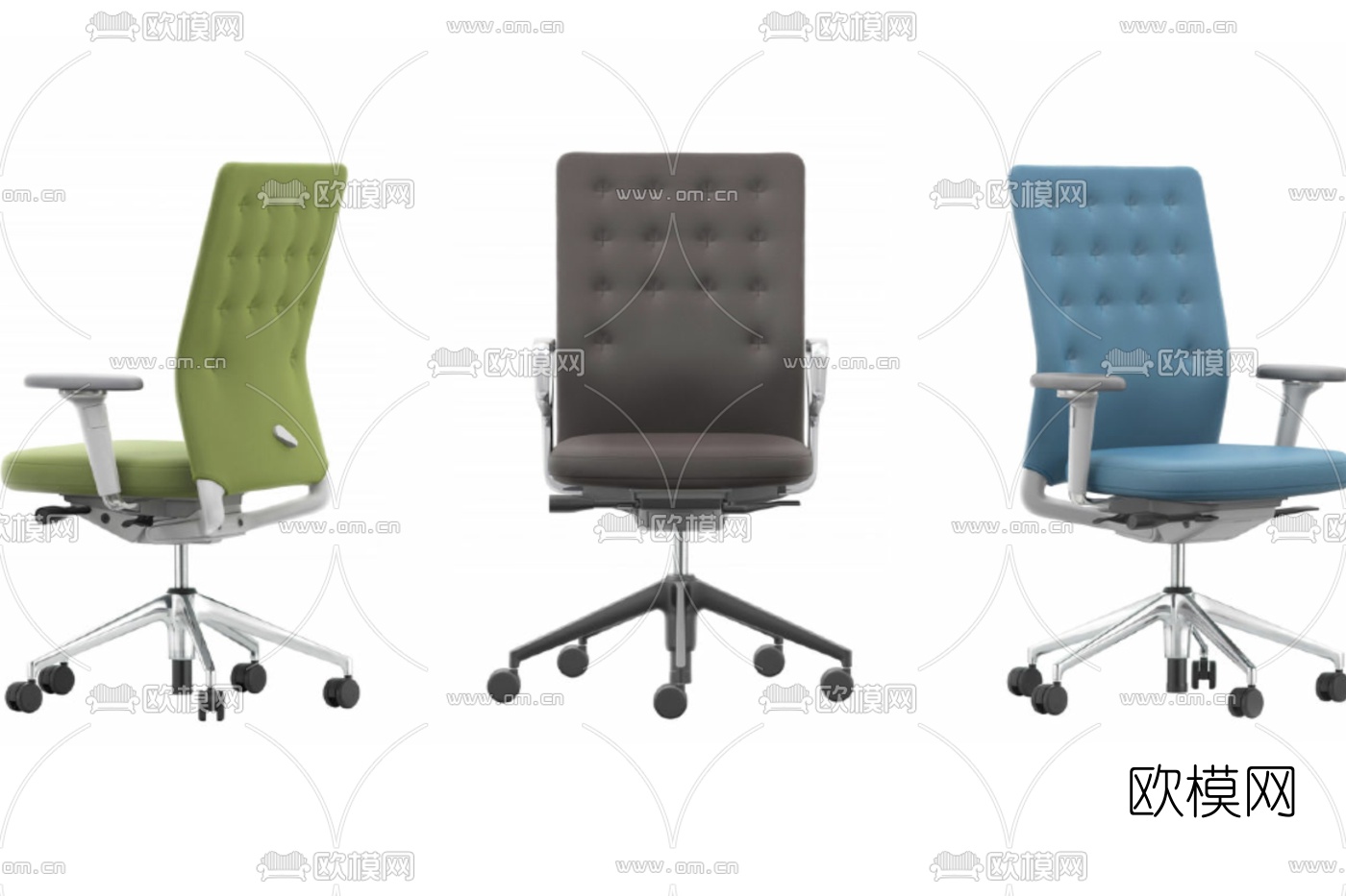 现代旋转办公椅免费su模型下载