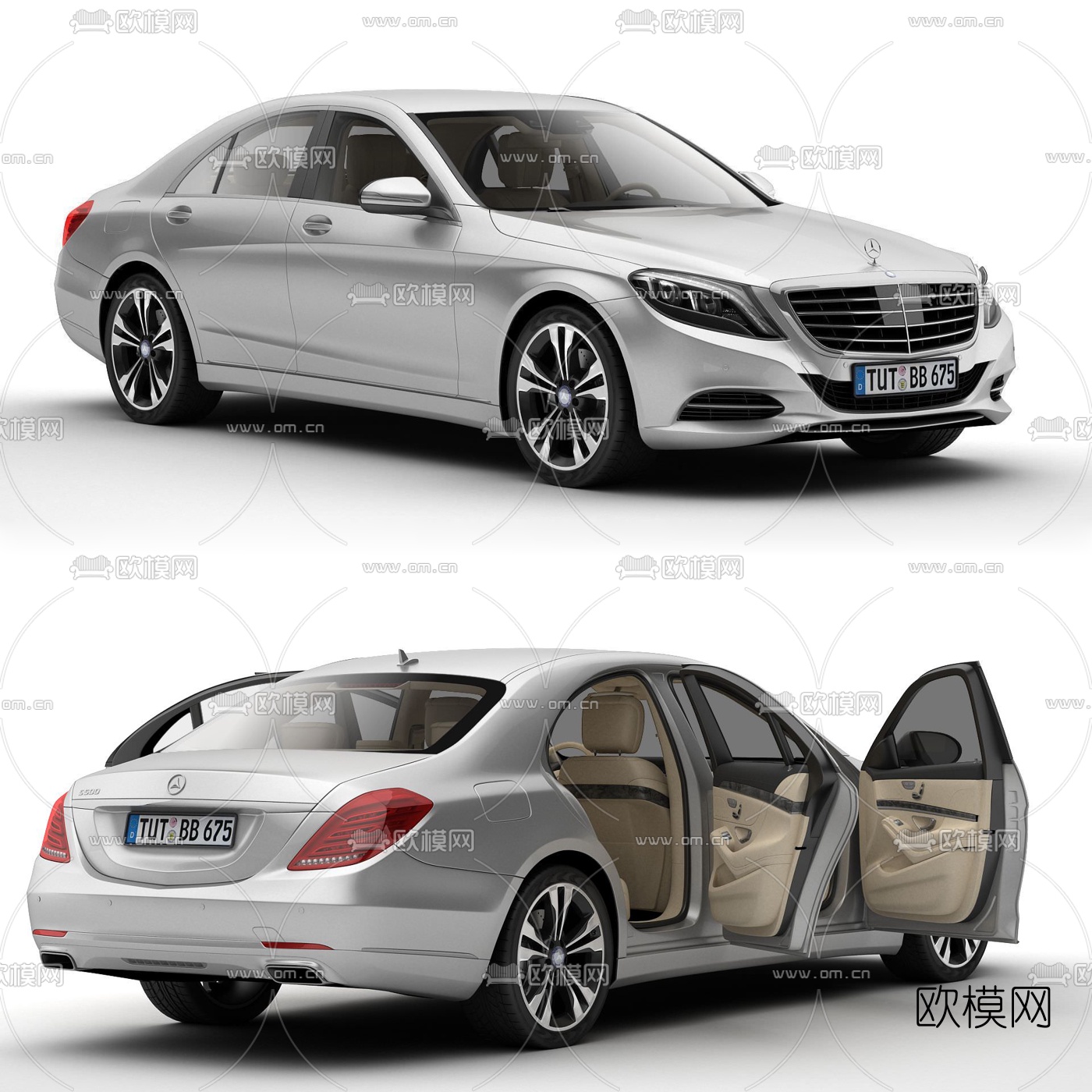 现代奔驰汽车3d模型