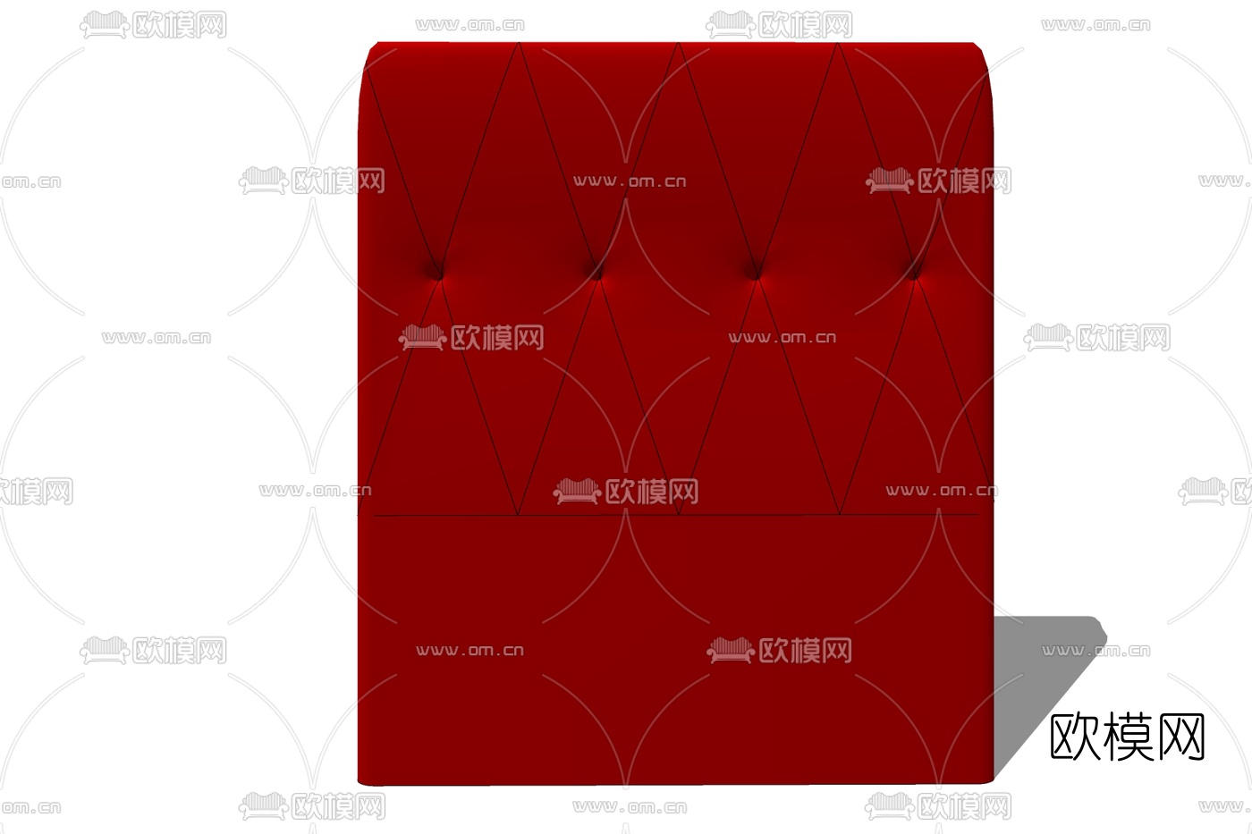 现代布艺软包免费su模型